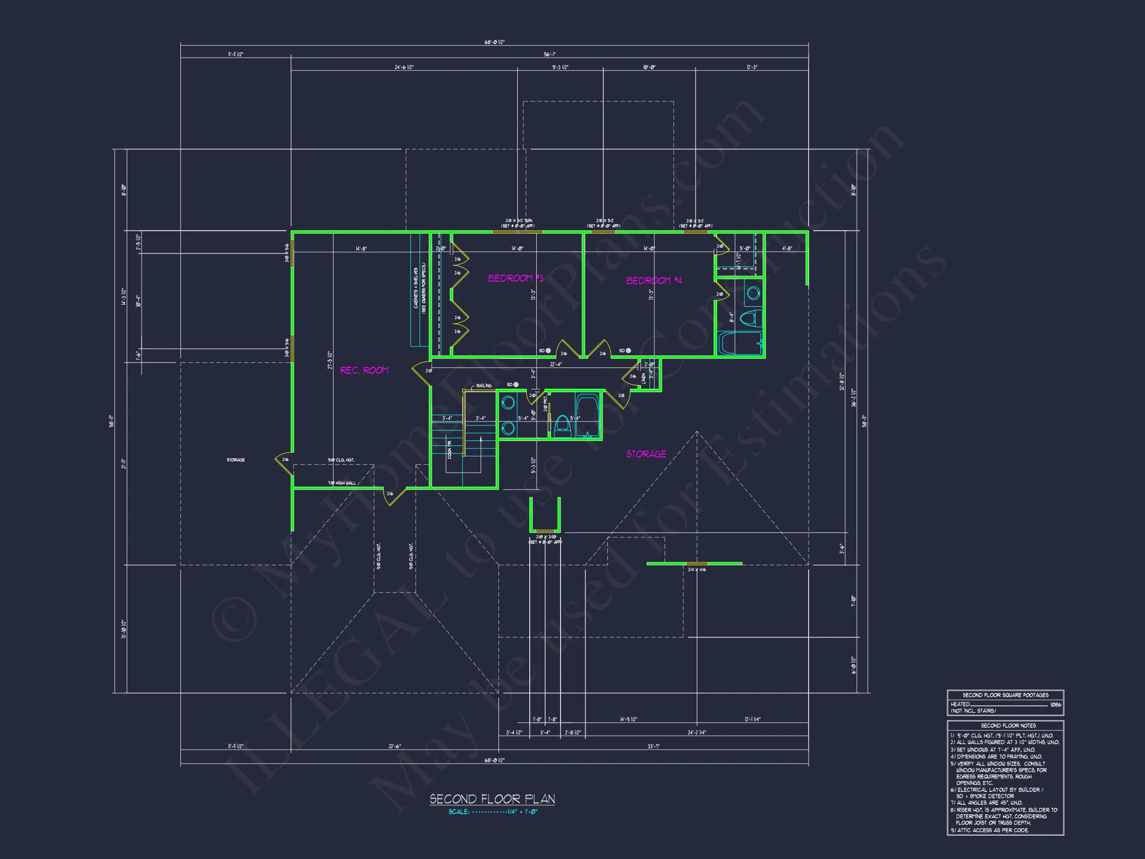 Craftsman-Style house Plan: Spacious 4 Bed, 4 Bath Designs