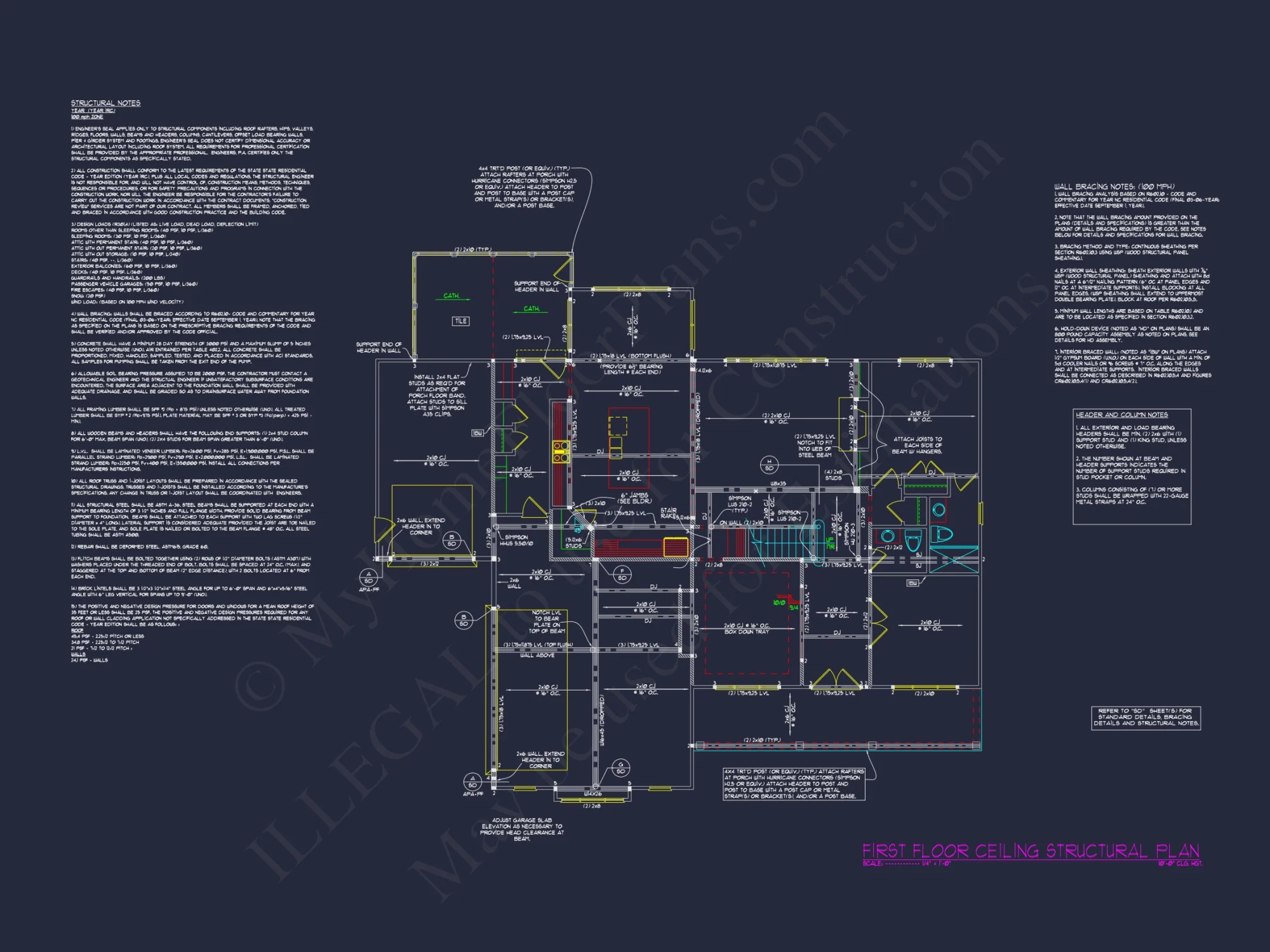 Elegant house Plan: Floor Designs and Architectural Blueprint