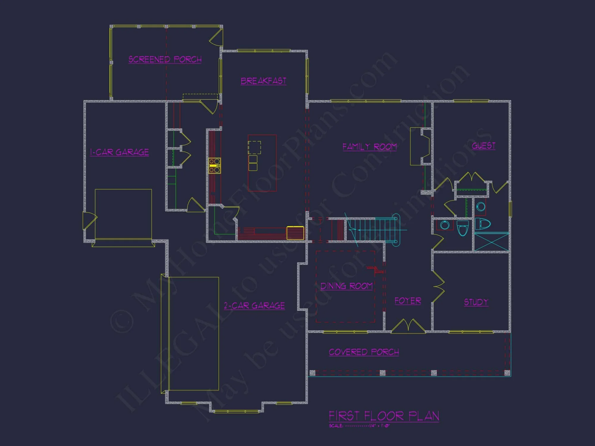 Elegant house Plan: Floor Designs and Architectural Blueprint