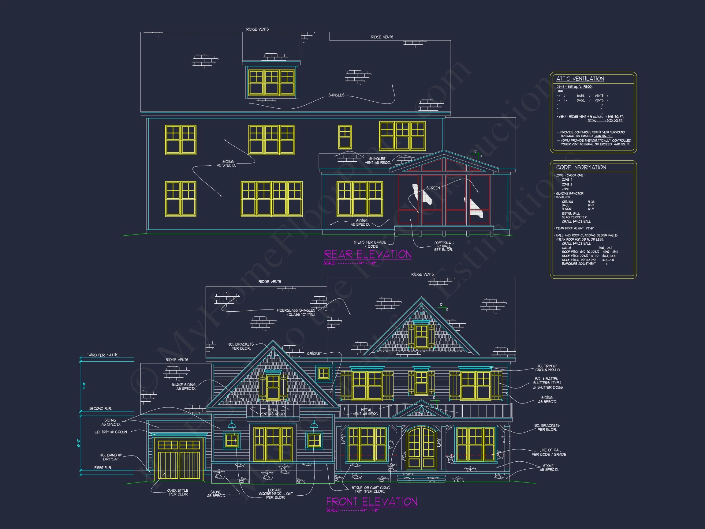 15-1809 HOUSE PLAN - Elegant House Plan: Floor Designs and Architectural Blueprint 23 Elegant house Plan: Floor Designs and Architectural Blueprint