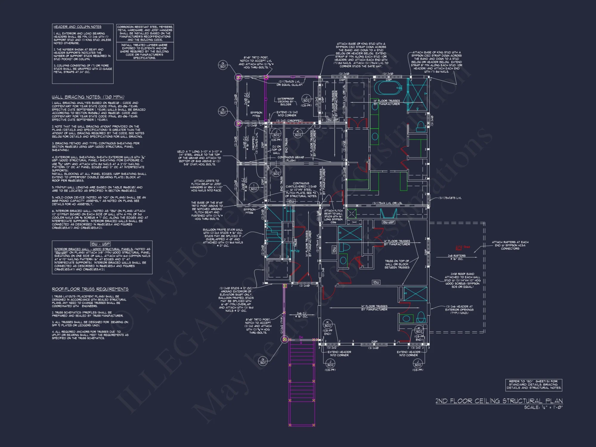 Modern Beach House Blueprint with 3 Floors & Coastal Designs