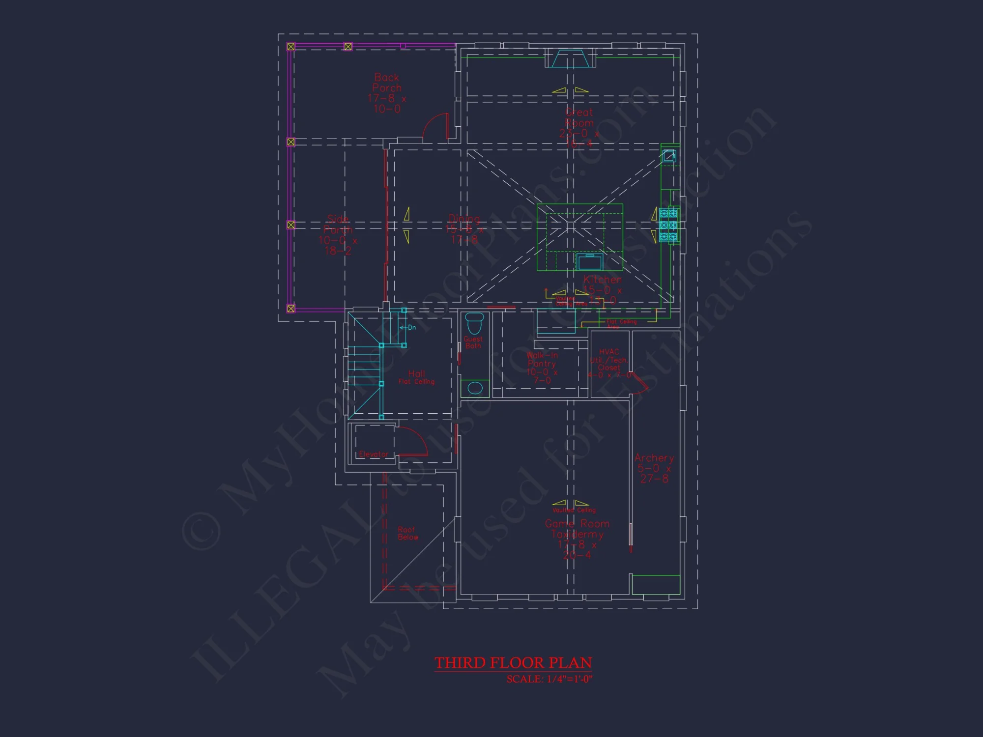 Modern Beach House Blueprint with 3 Floors & Coastal Designs