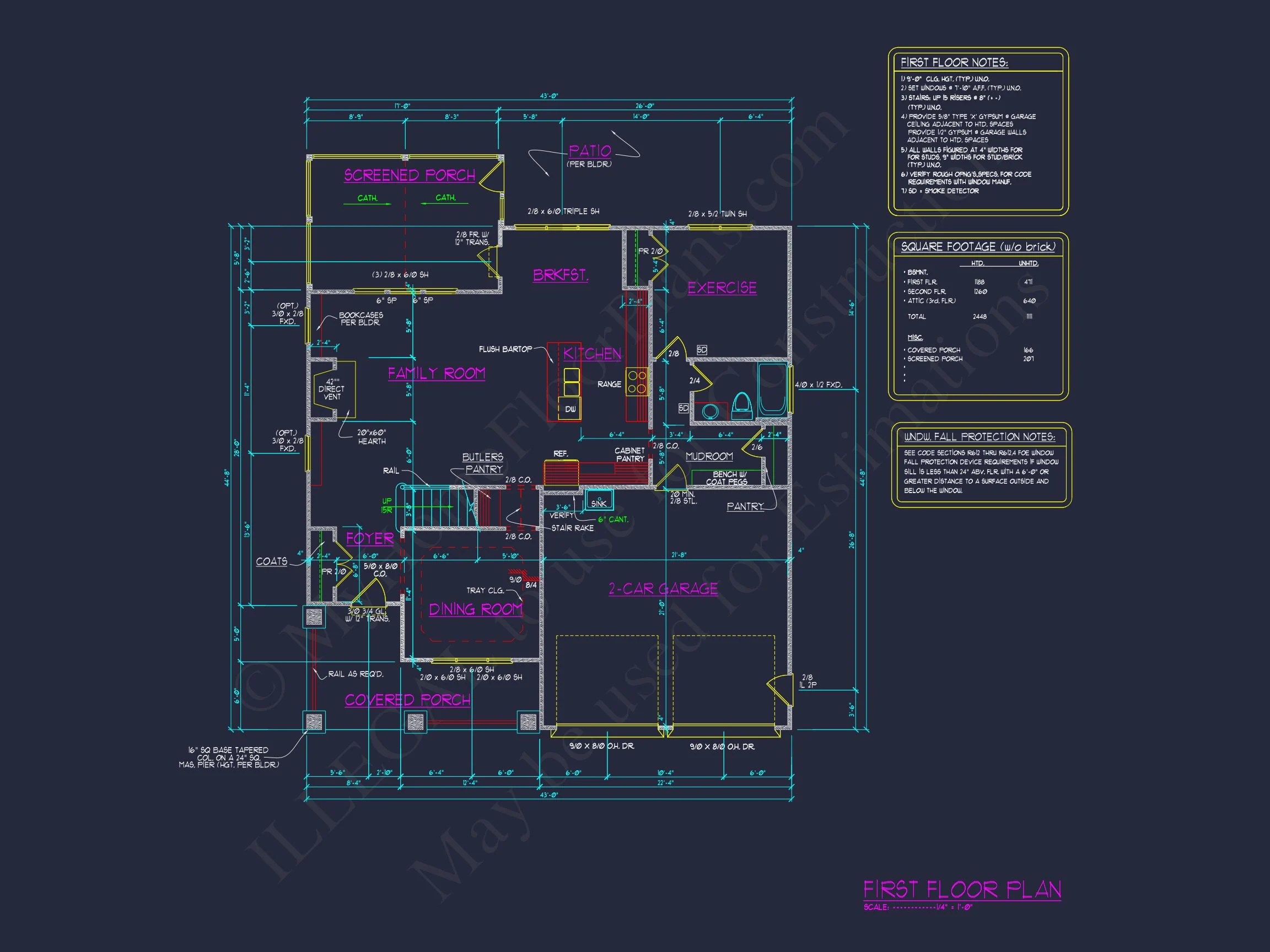 Modern Suburban house Plan with 3 Stories and Flexible Designs
