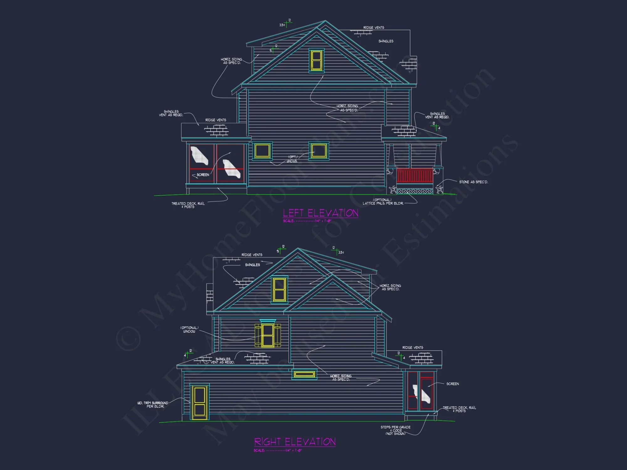 Modern Suburban house Plan with 3 Stories and Flexible Designs
