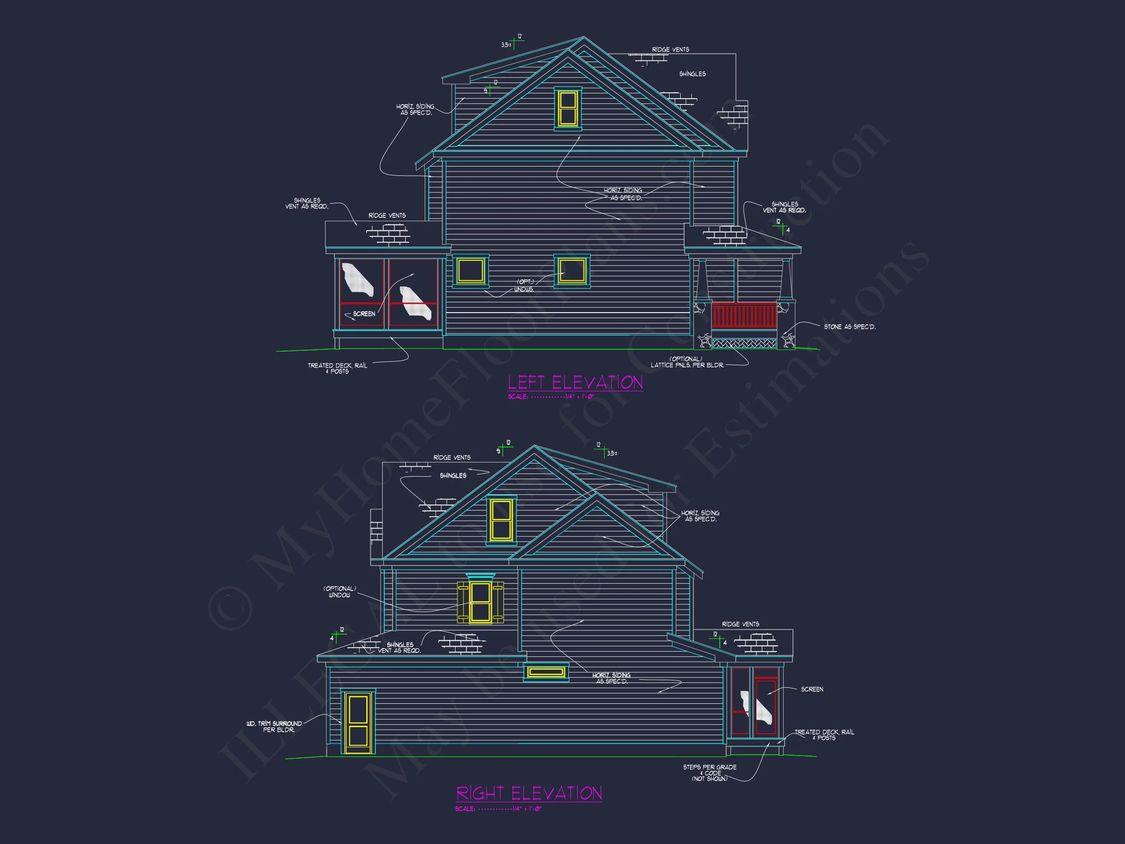 Modern Suburban house Plan with 3 Stories and Flexible Designs