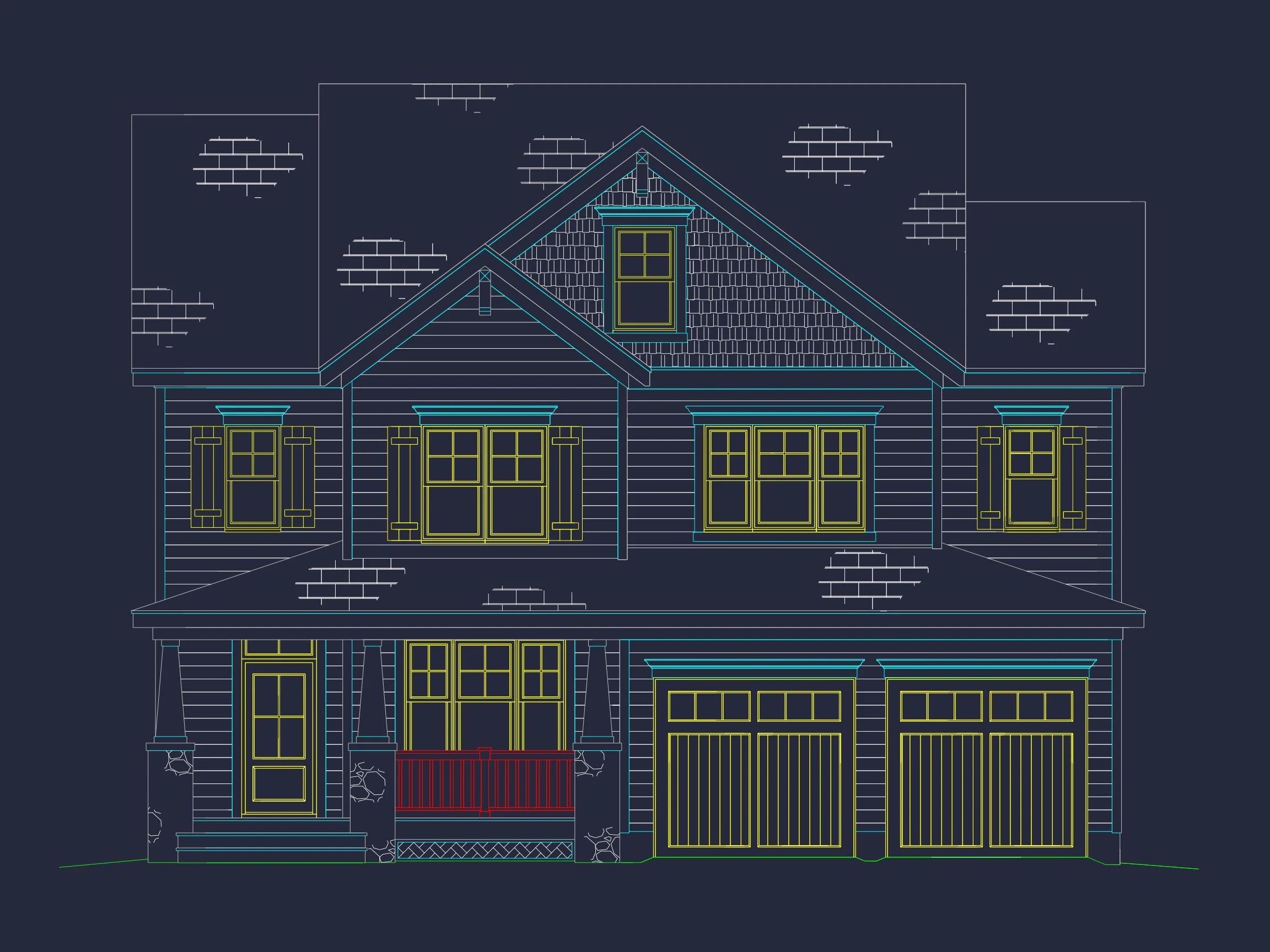Modern Suburban house Plan with 3 Stories and Flexible Designs