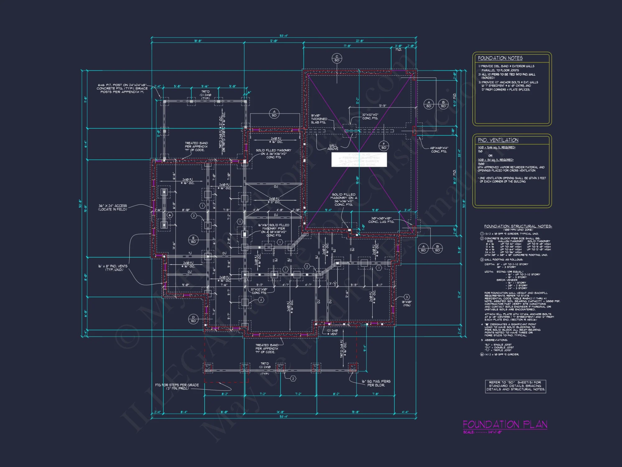 Colonial Revival house Plan with Spacious Design and CAD Blueprint
