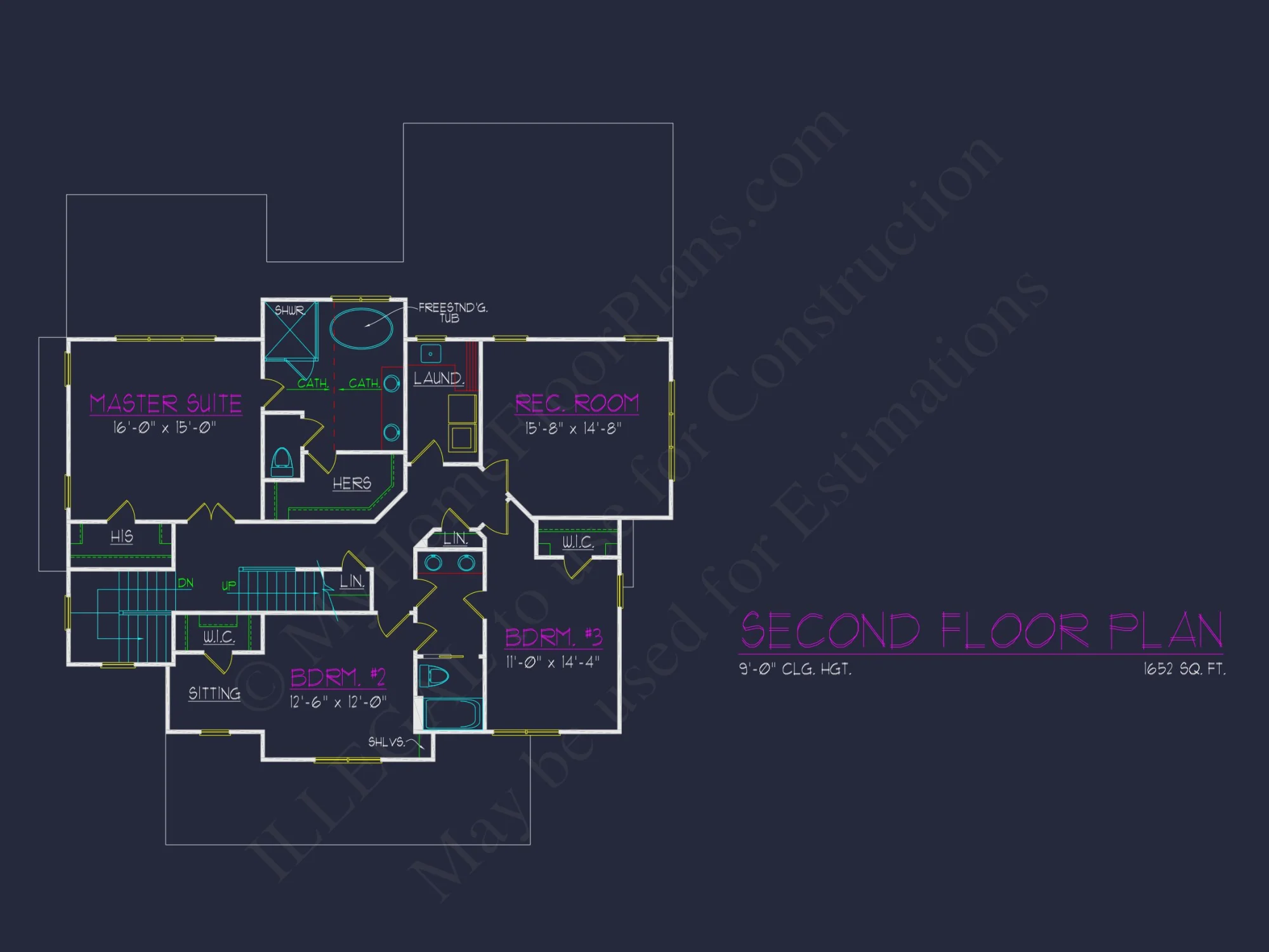 Colonial Revival house Plan with Spacious Design and CAD Blueprint