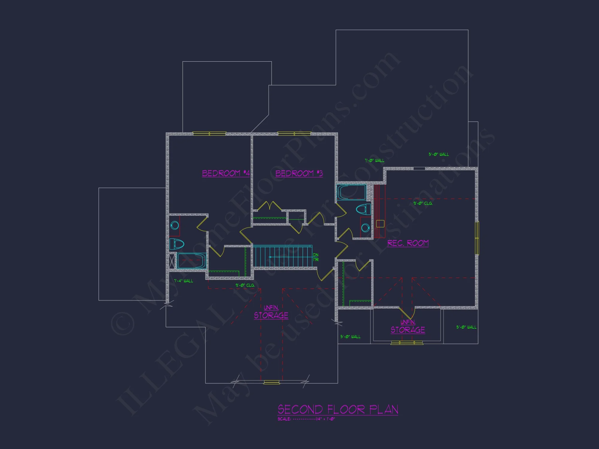 Beautiful house Plan with 4 Beds, 2 Stories, and Open Layout