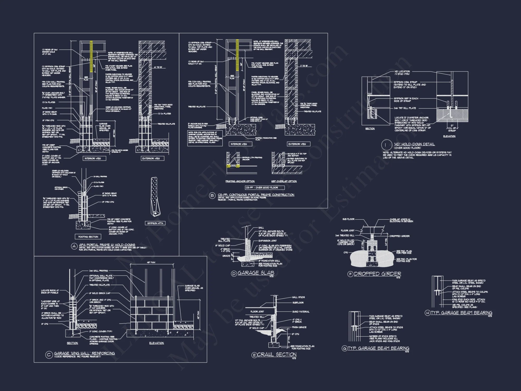 Modern Craftsman house Plan with 3D Floor Plans and CAD Designs