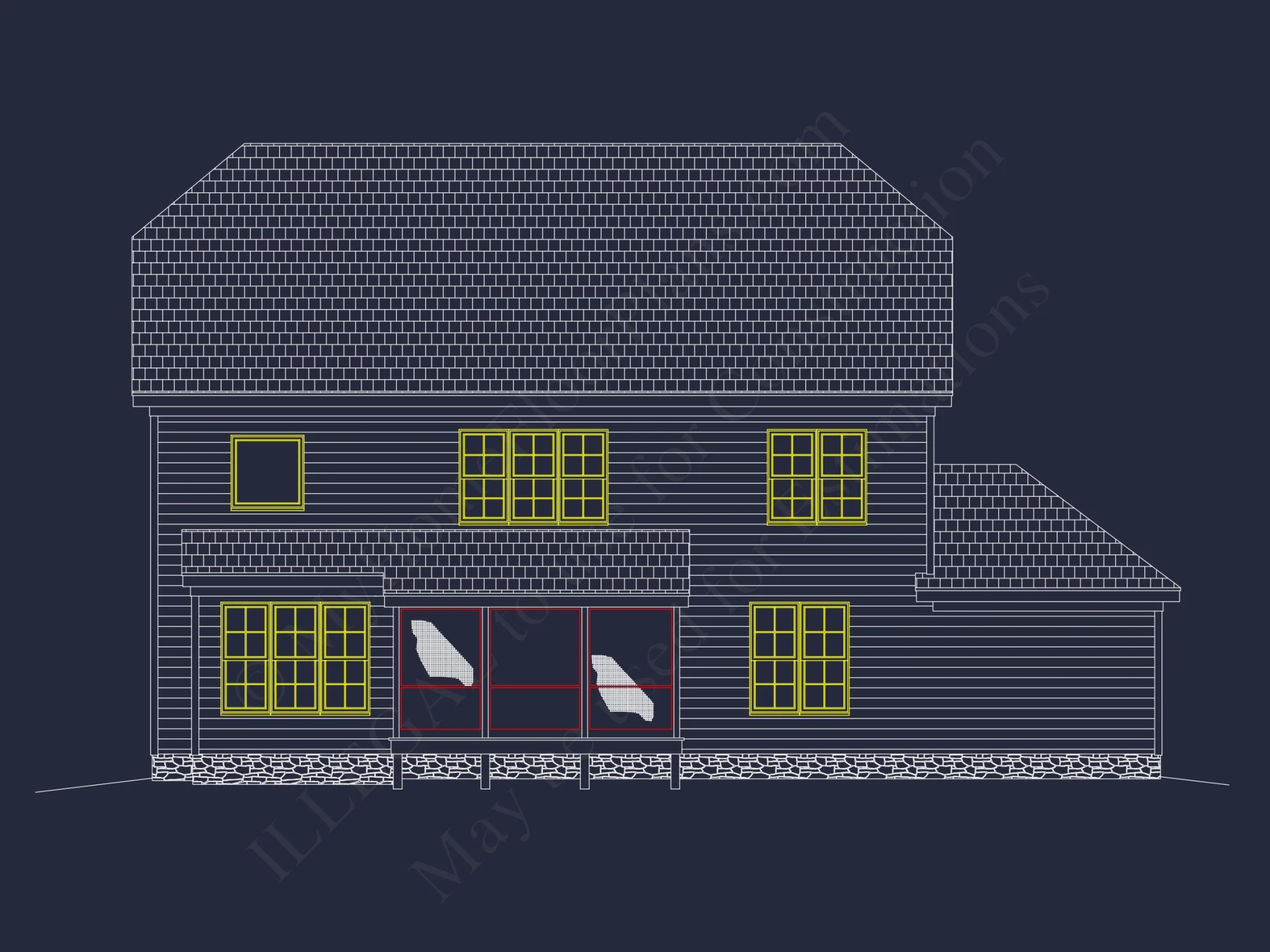 Modern Craftsman house Plan with 3D Floor Plans and CAD Designs