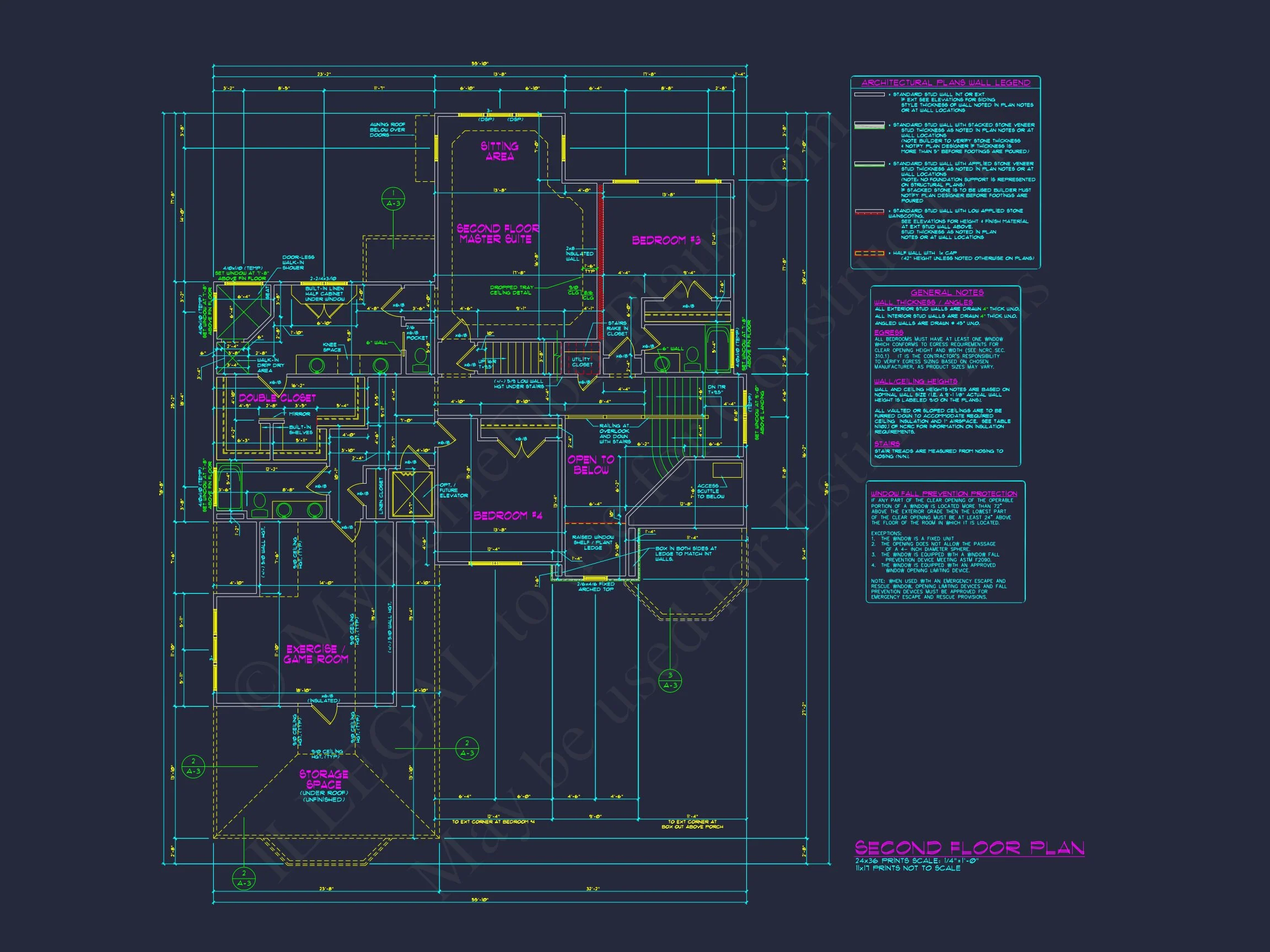 14-1894 HOUSE PLAN - Spacious 2.5-Story House Floor Plan with Modern CAD Designs 11 Spacious 2.5-Story house Floor Plan with Modern CAD Designs