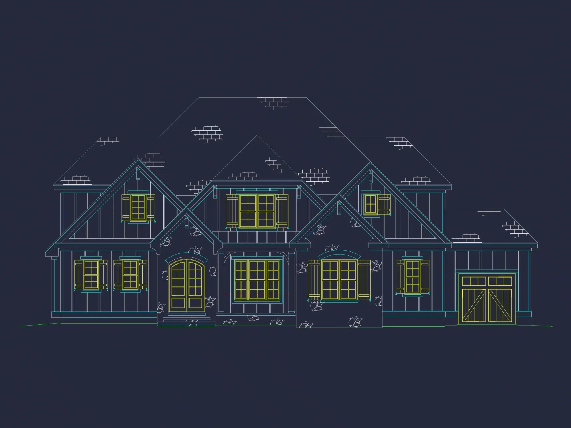 Traditional house Plan with CAD Designs and Detailed Blueprints