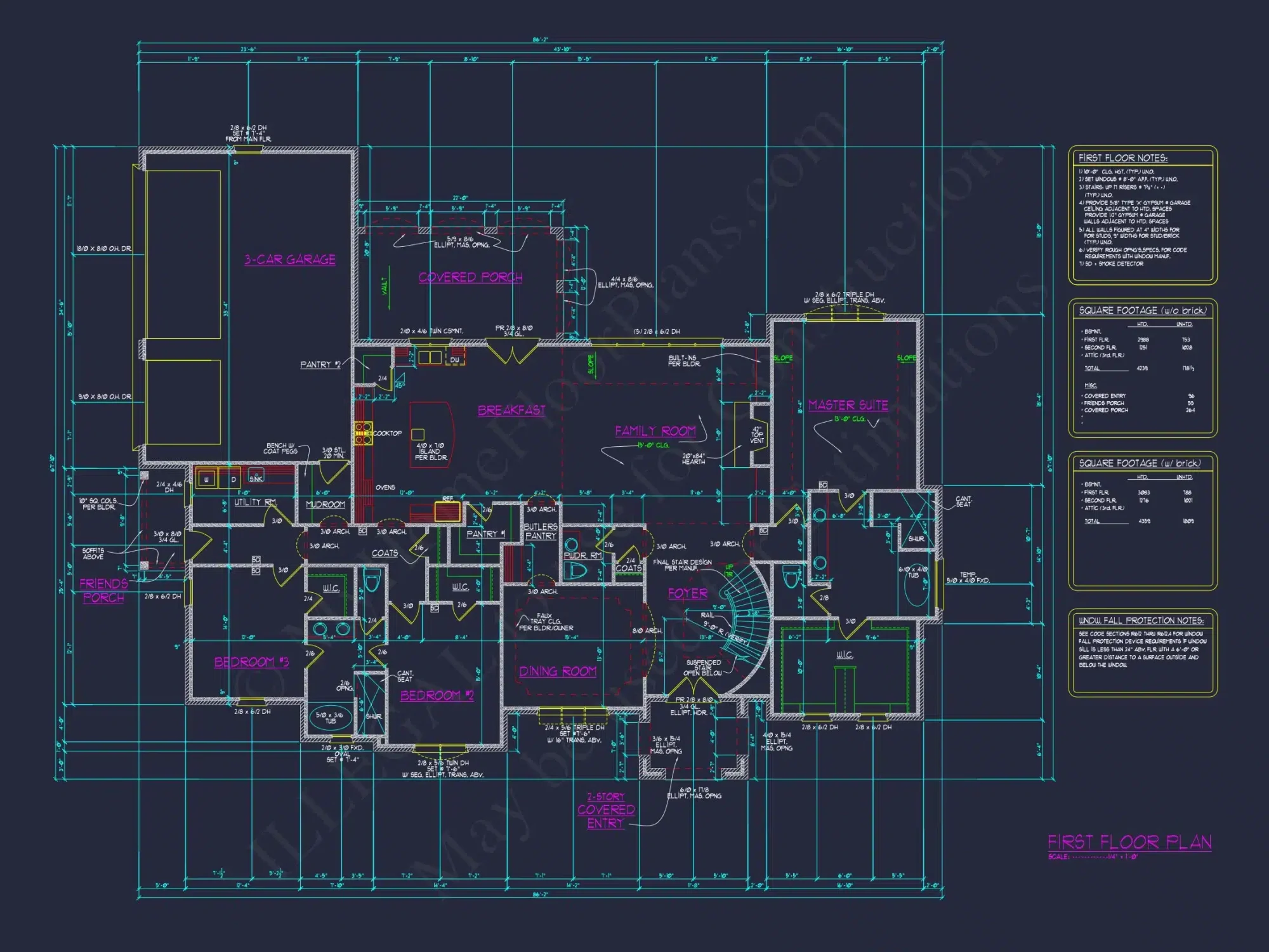 Modern Suburban house Plan with Spacious Design Features
