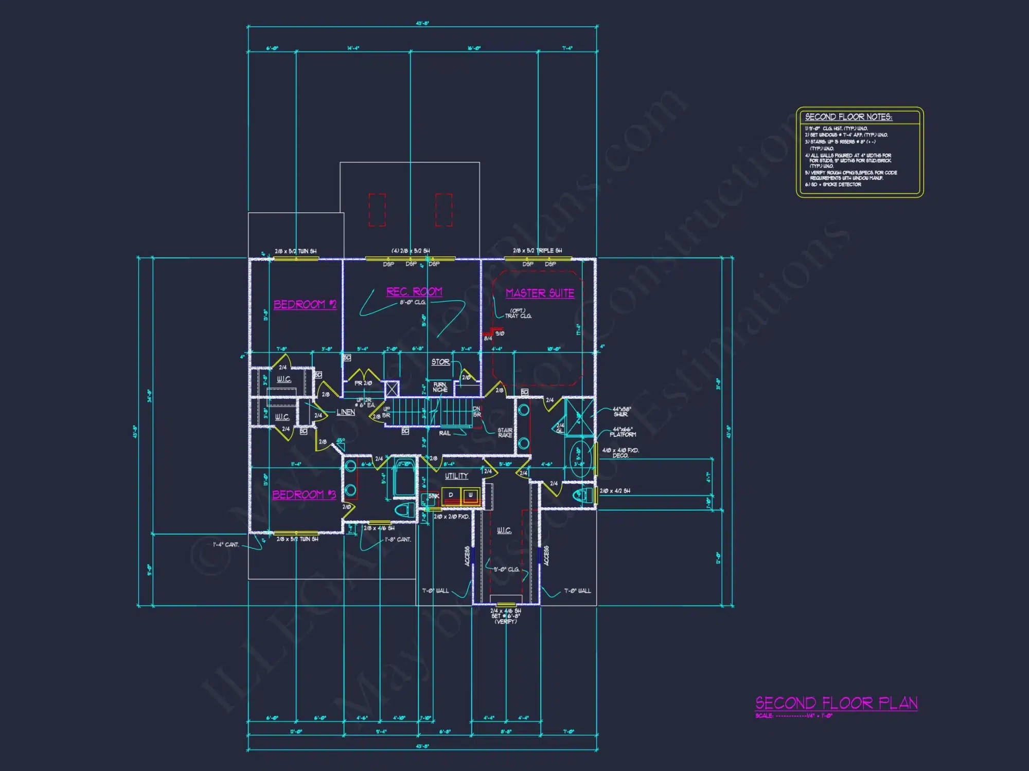 Elegant Mediterranean house Plan with 5 Beds, CAD & Designs