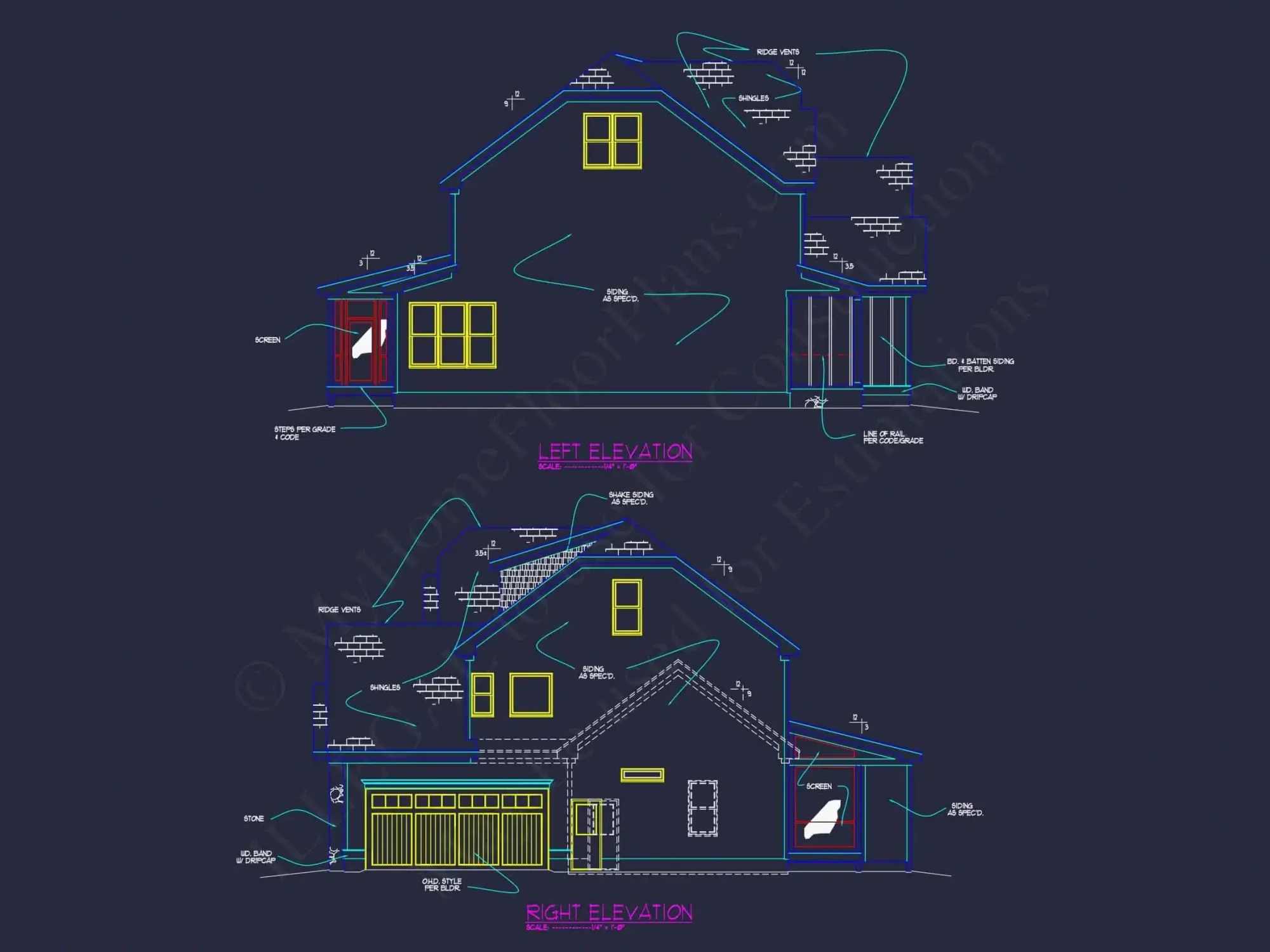 Elegant Mediterranean house Plan with 5 Beds, CAD & Designs