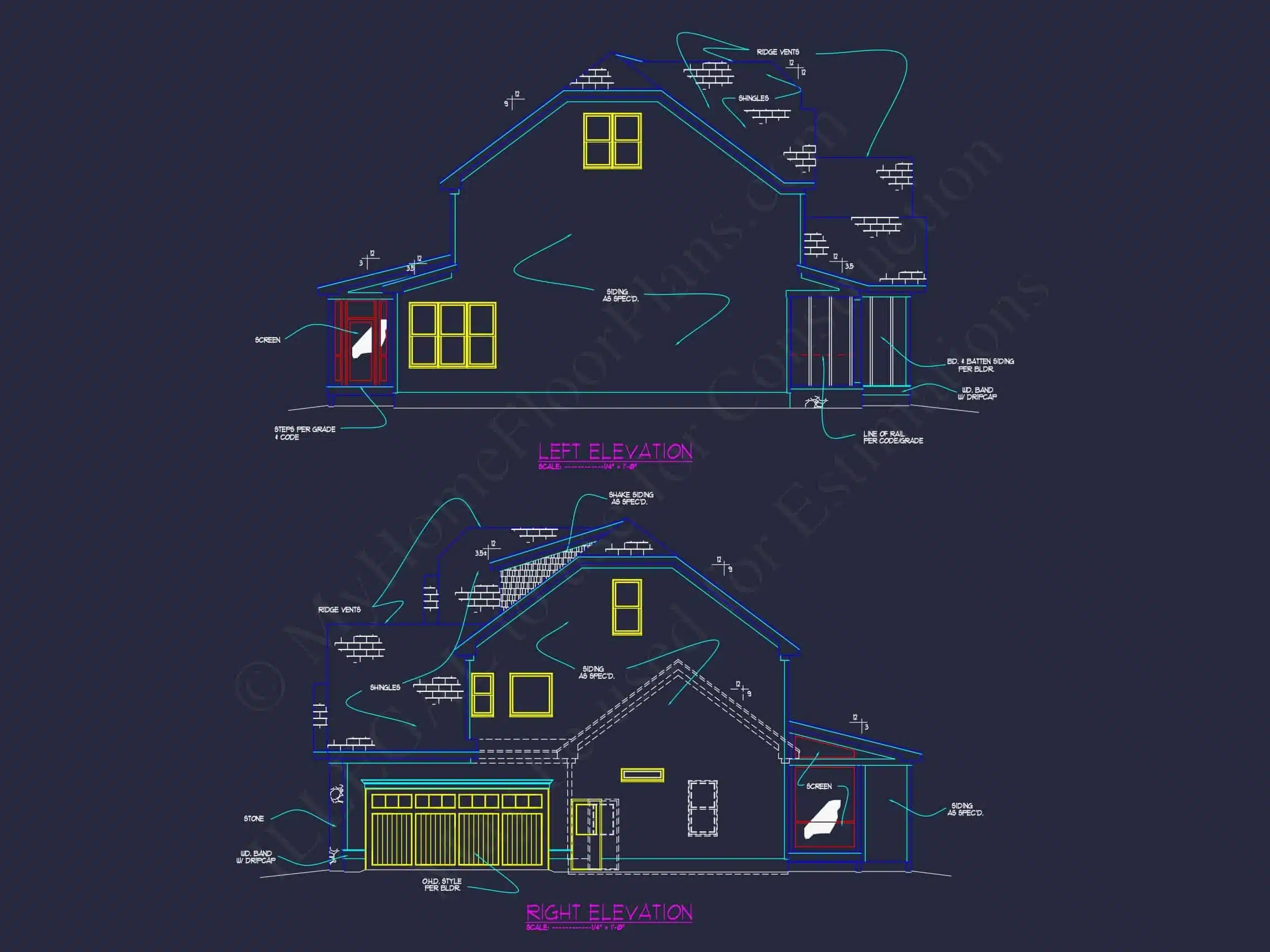 Elegant Mediterranean house Plan with 5 Beds, CAD & Designs