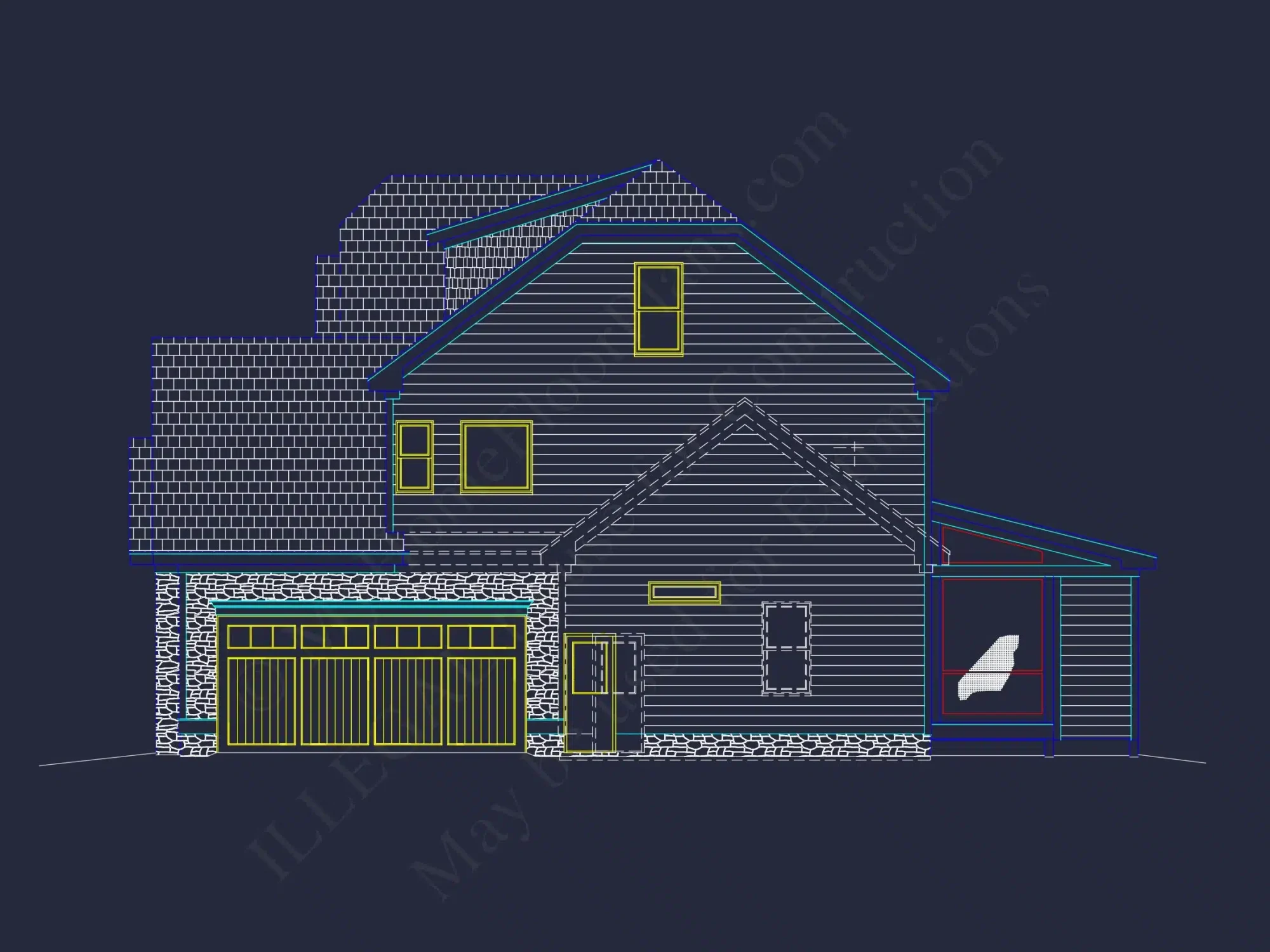 Elegant Mediterranean house Plan with 5 Beds, CAD & Designs