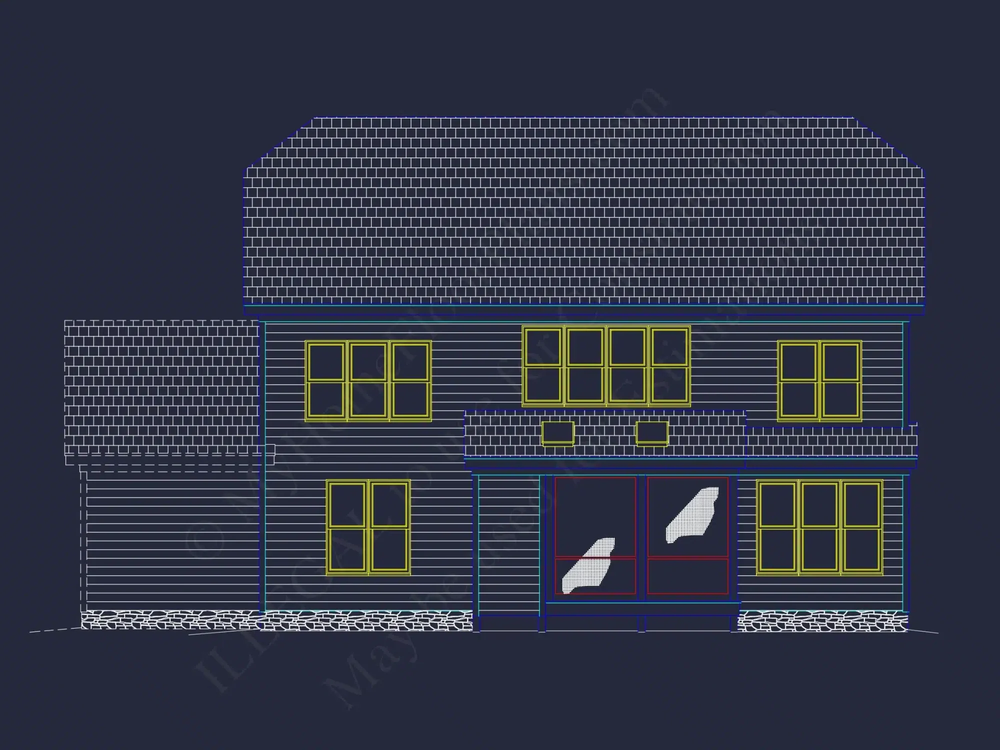 Elegant Mediterranean house Plan with 5 Beds, CAD & Designs