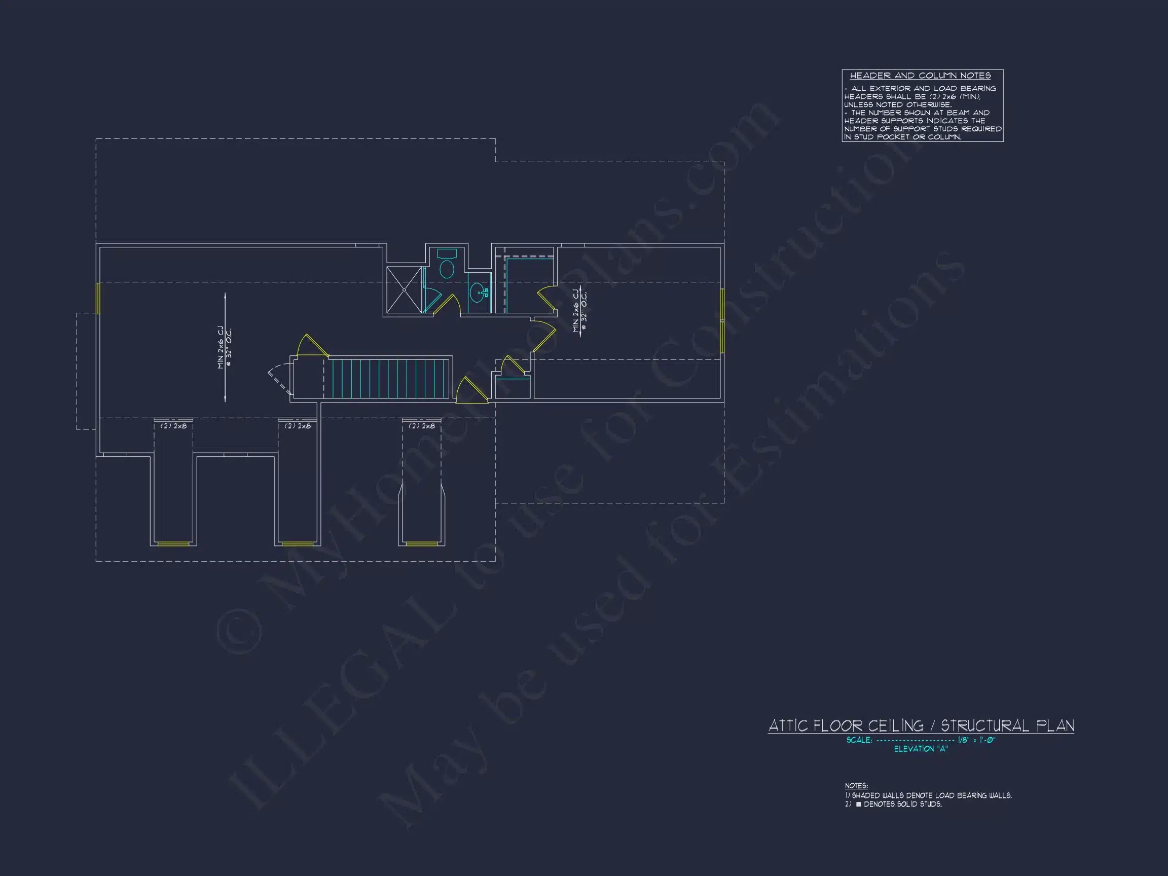 Elegant New American house Plan with Spacious Layout and CAD Blueprint