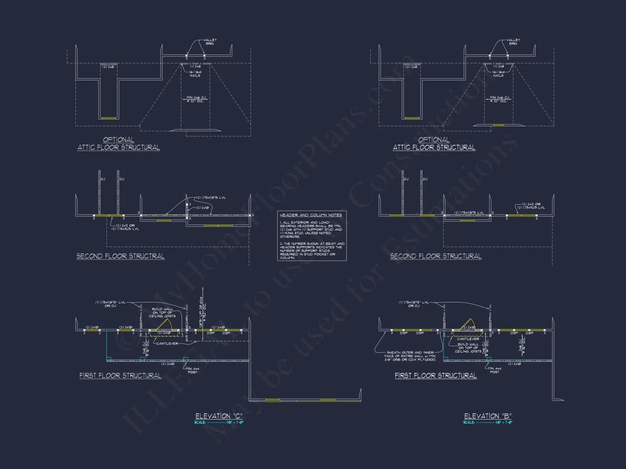 Elegant New American house Plan with Spacious Layout and CAD Blueprint