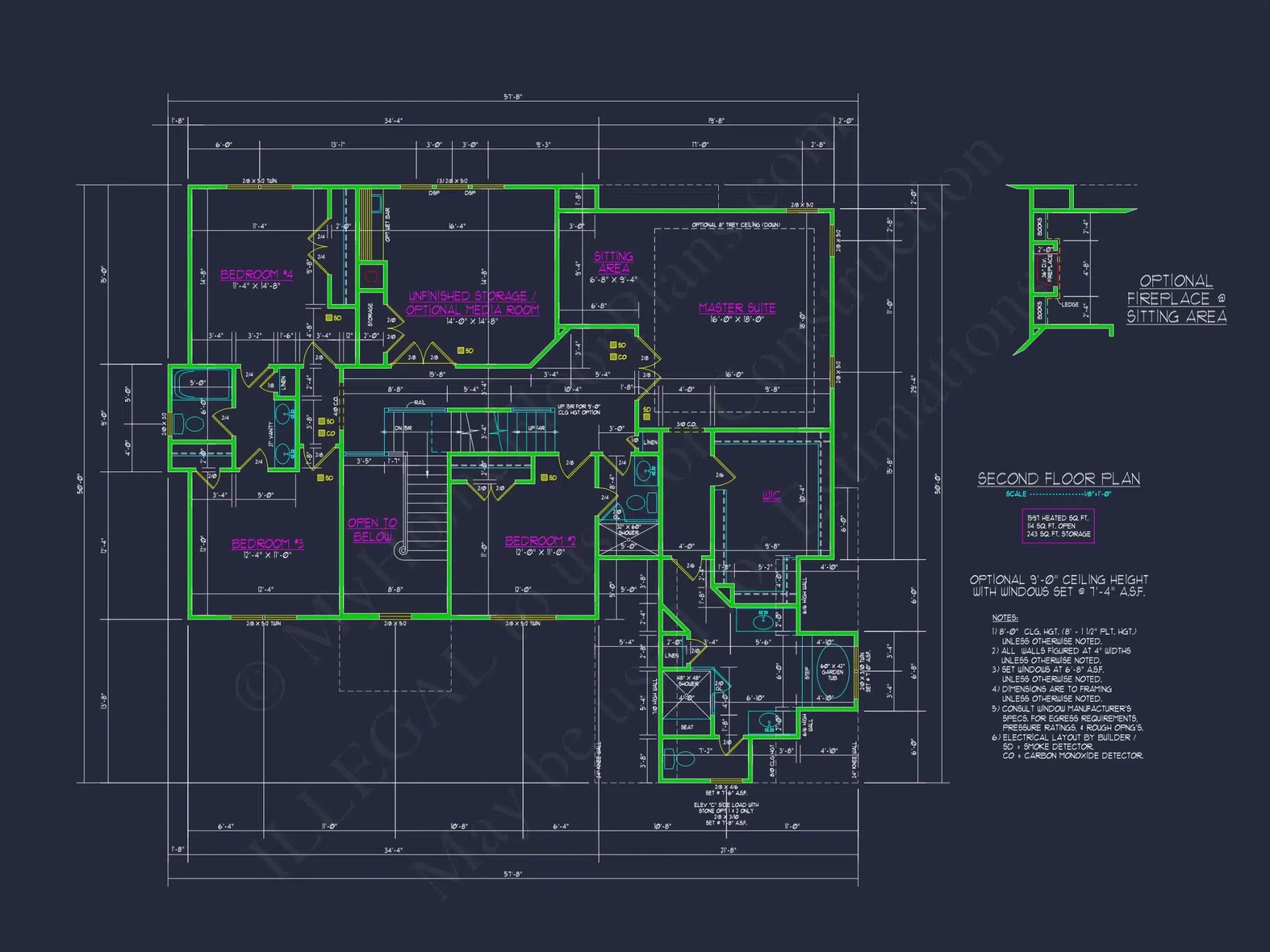 Elegant New American house Plan with Spacious Layout and CAD Blueprint