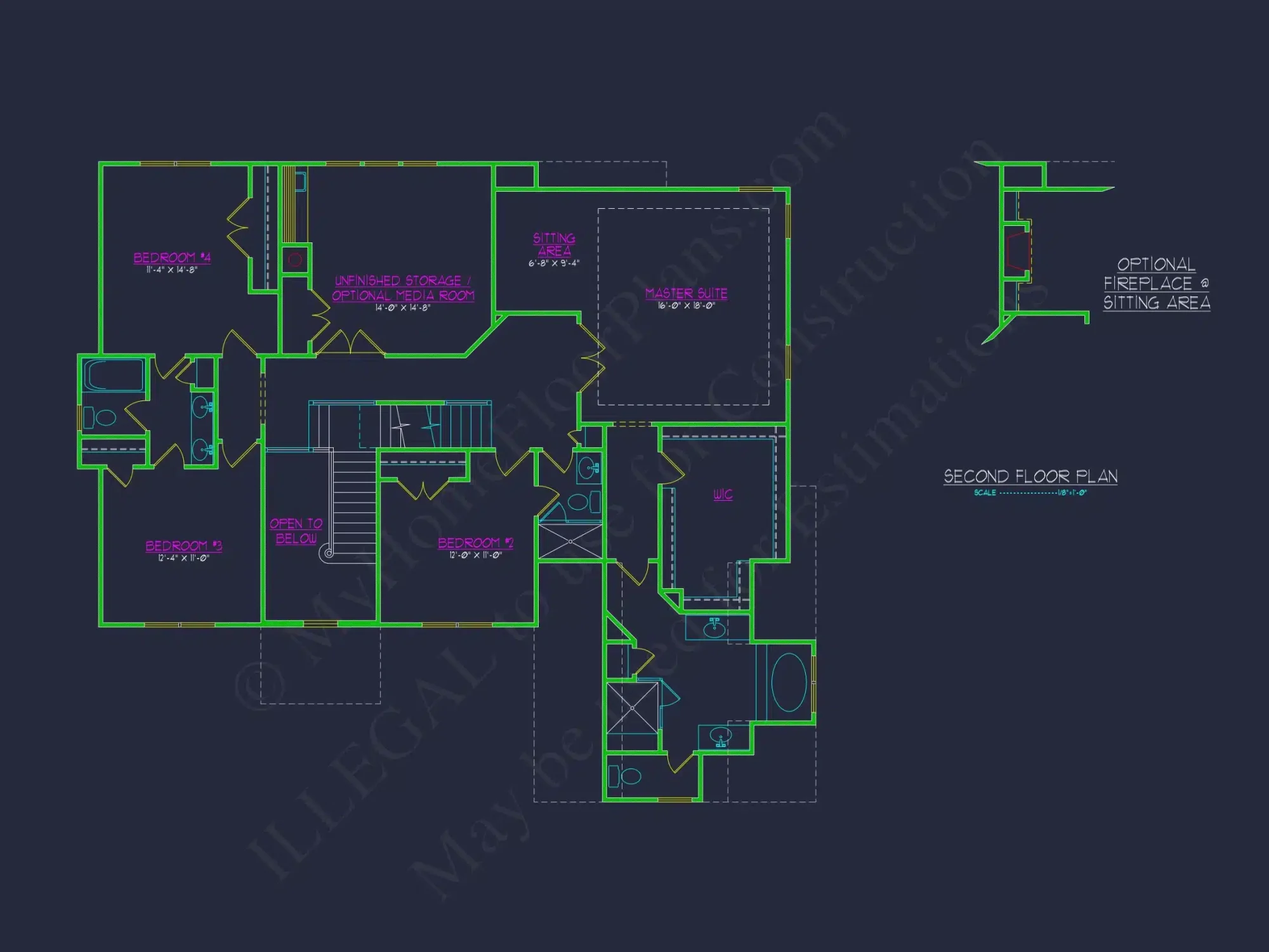 Elegant New American house Plan with Spacious Layout and CAD Blueprint
