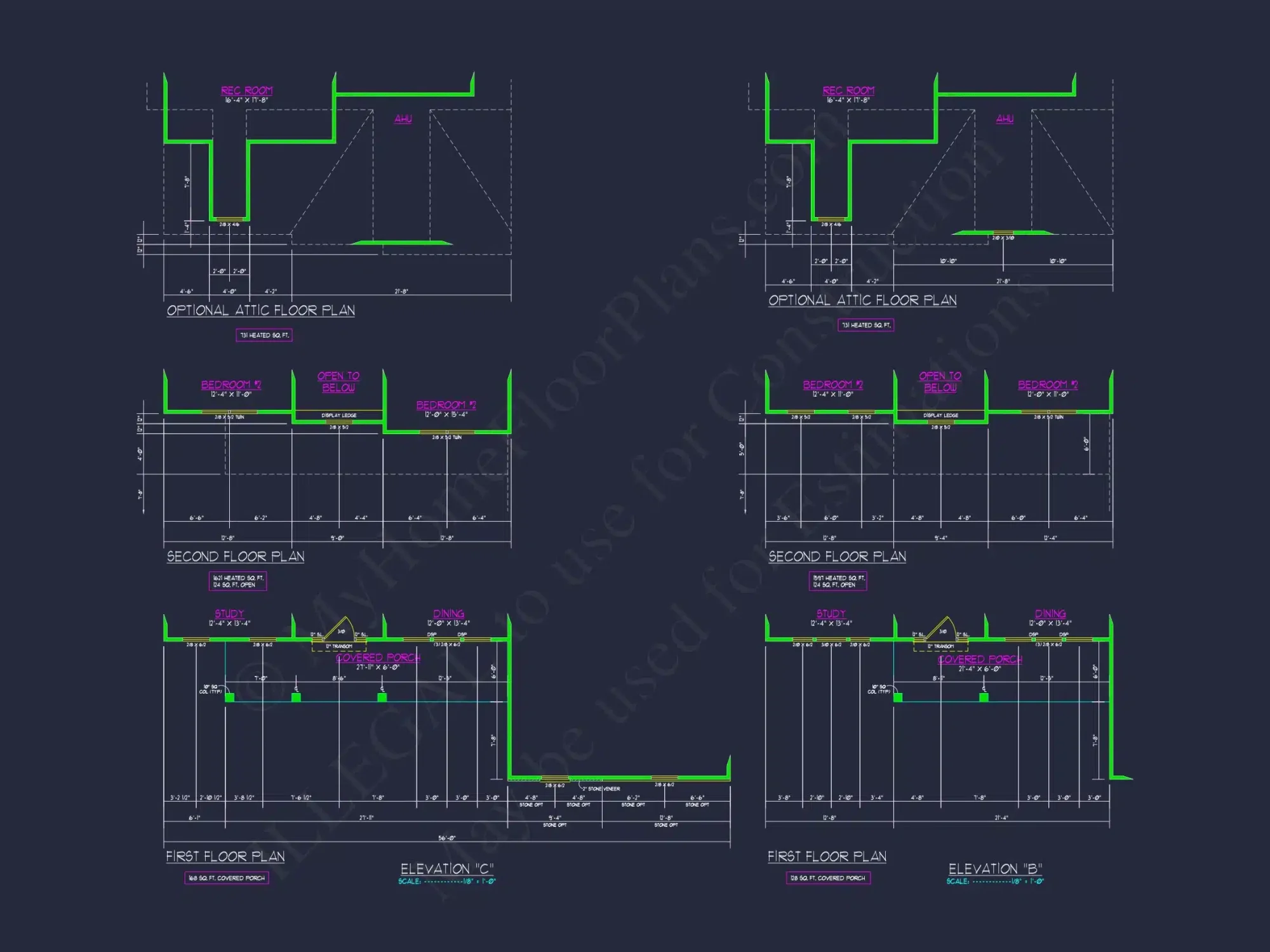 Elegant New American house Plan with Spacious Layout and CAD Blueprint