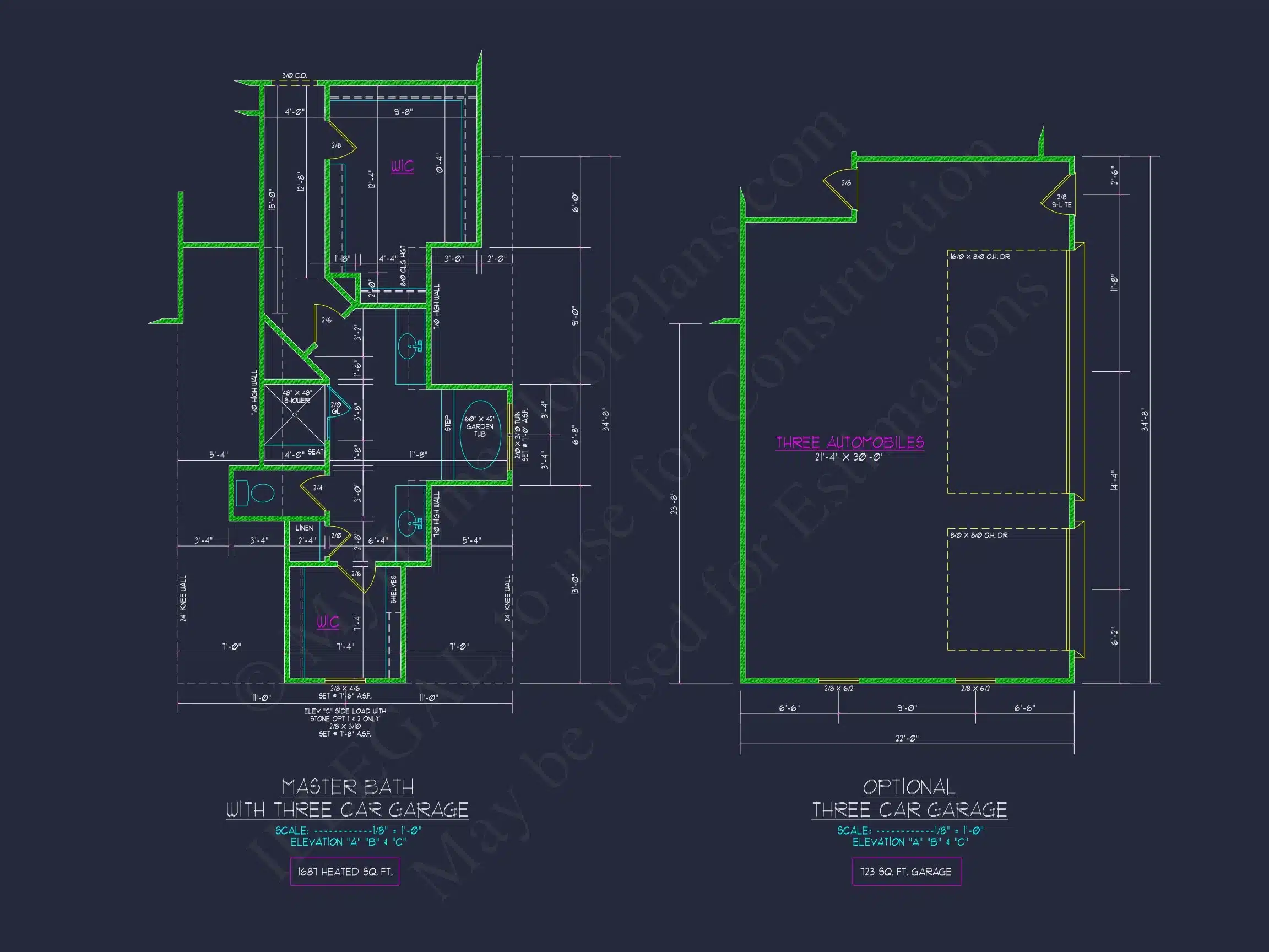 Elegant New American house Plan with Spacious Layout and CAD Blueprint