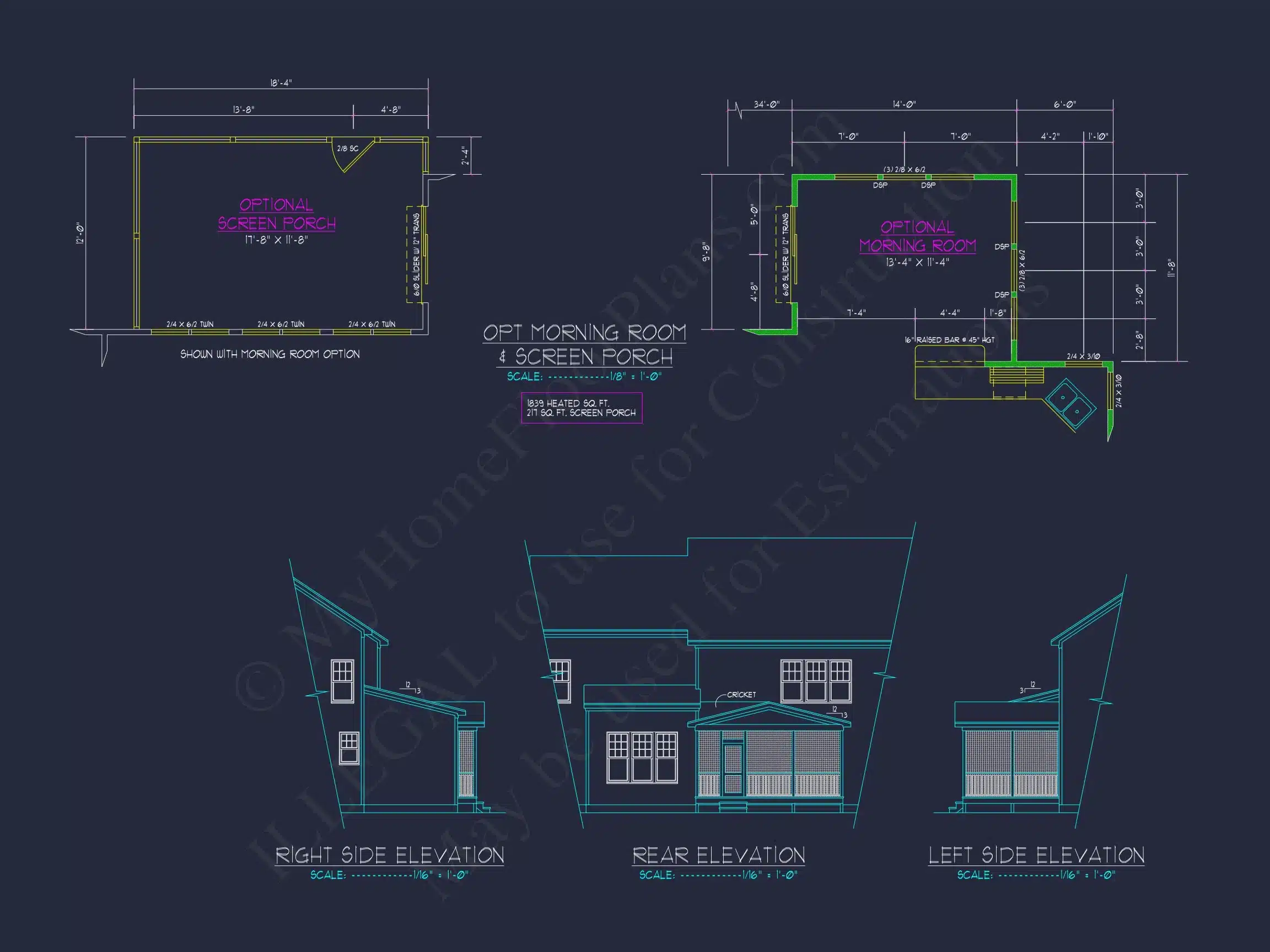 Elegant New American house Plan with Spacious Layout and CAD Blueprint