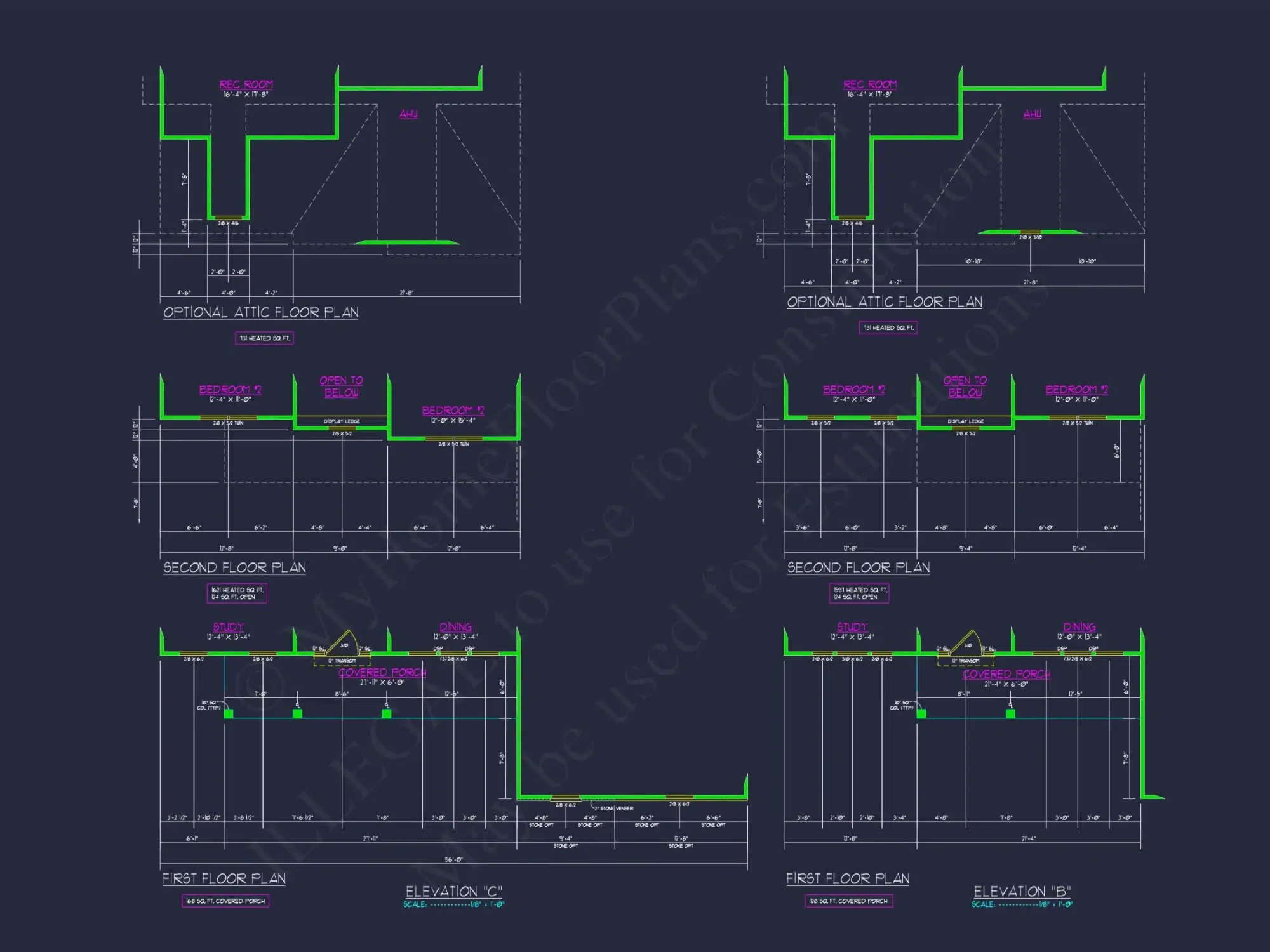 Elegant New American house Plan with Spacious Layout and CAD Blueprint