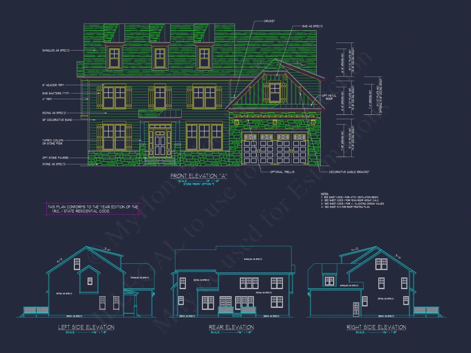 Elegant New American house Plan with Spacious Layout and CAD Blueprint