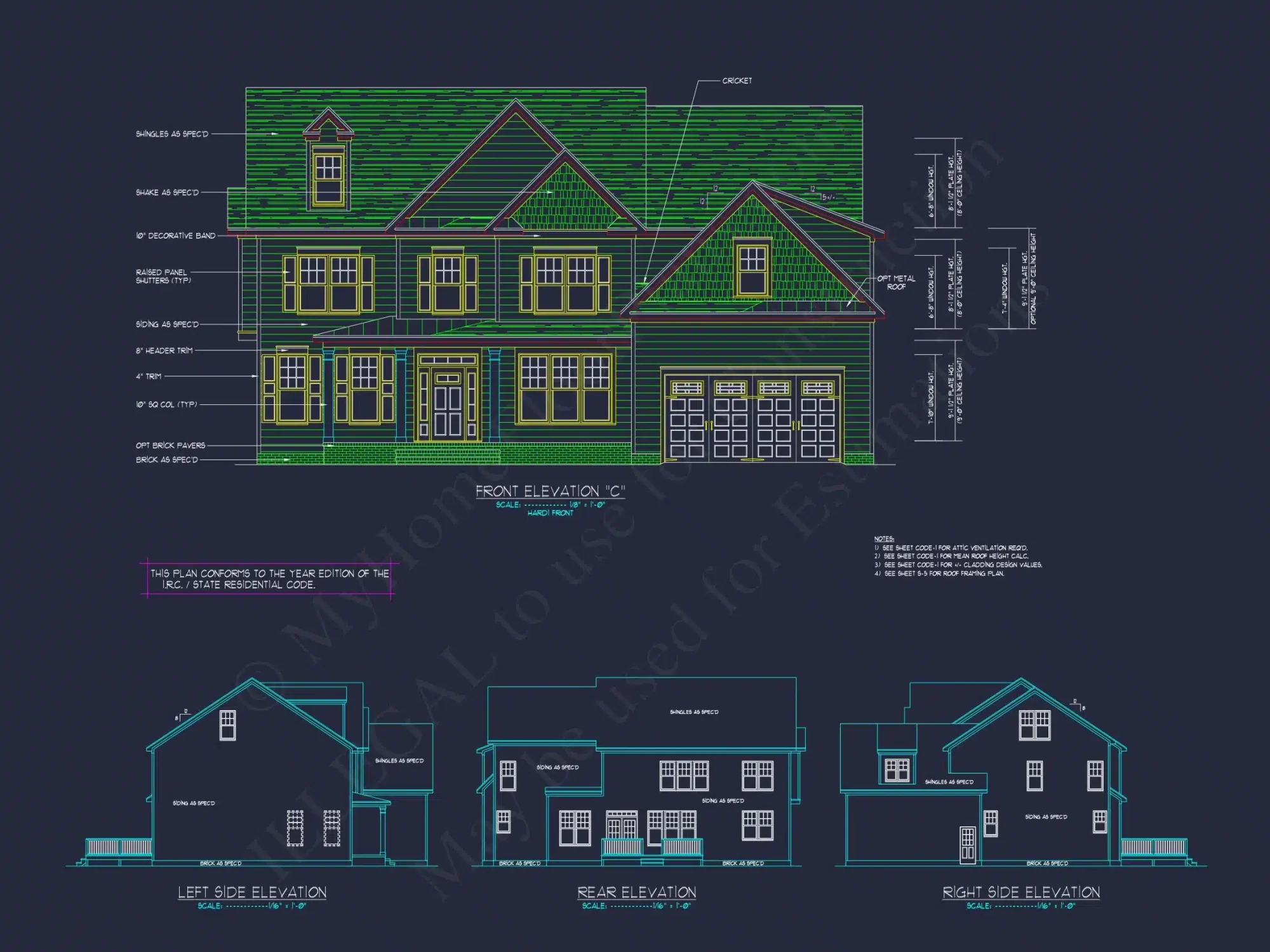Elegant New American house Plan with Spacious Layout and CAD Blueprint
