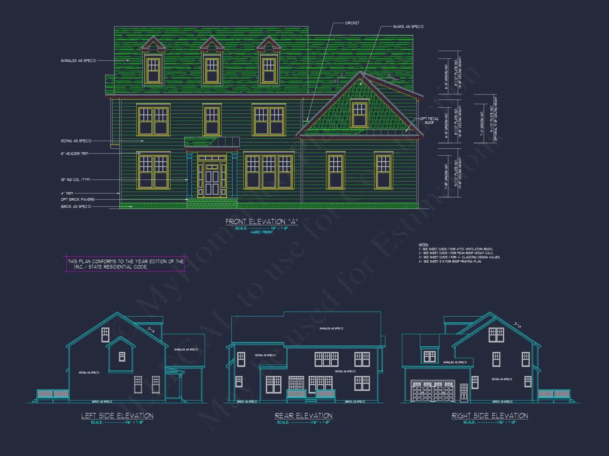Elegant New American house Plan with Spacious Layout and CAD Blueprint