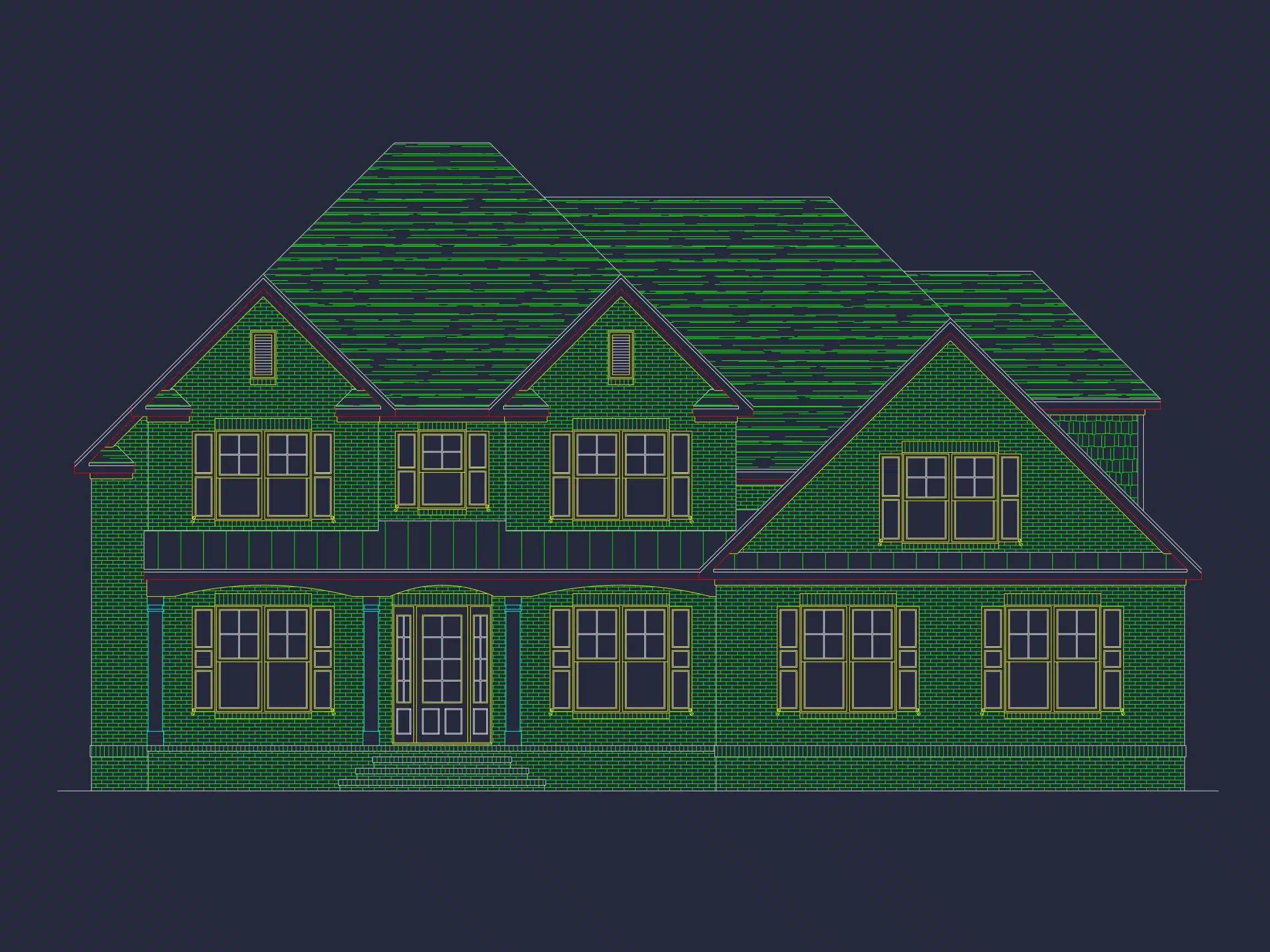 Elegant house Plan with Beautiful Architecture Design