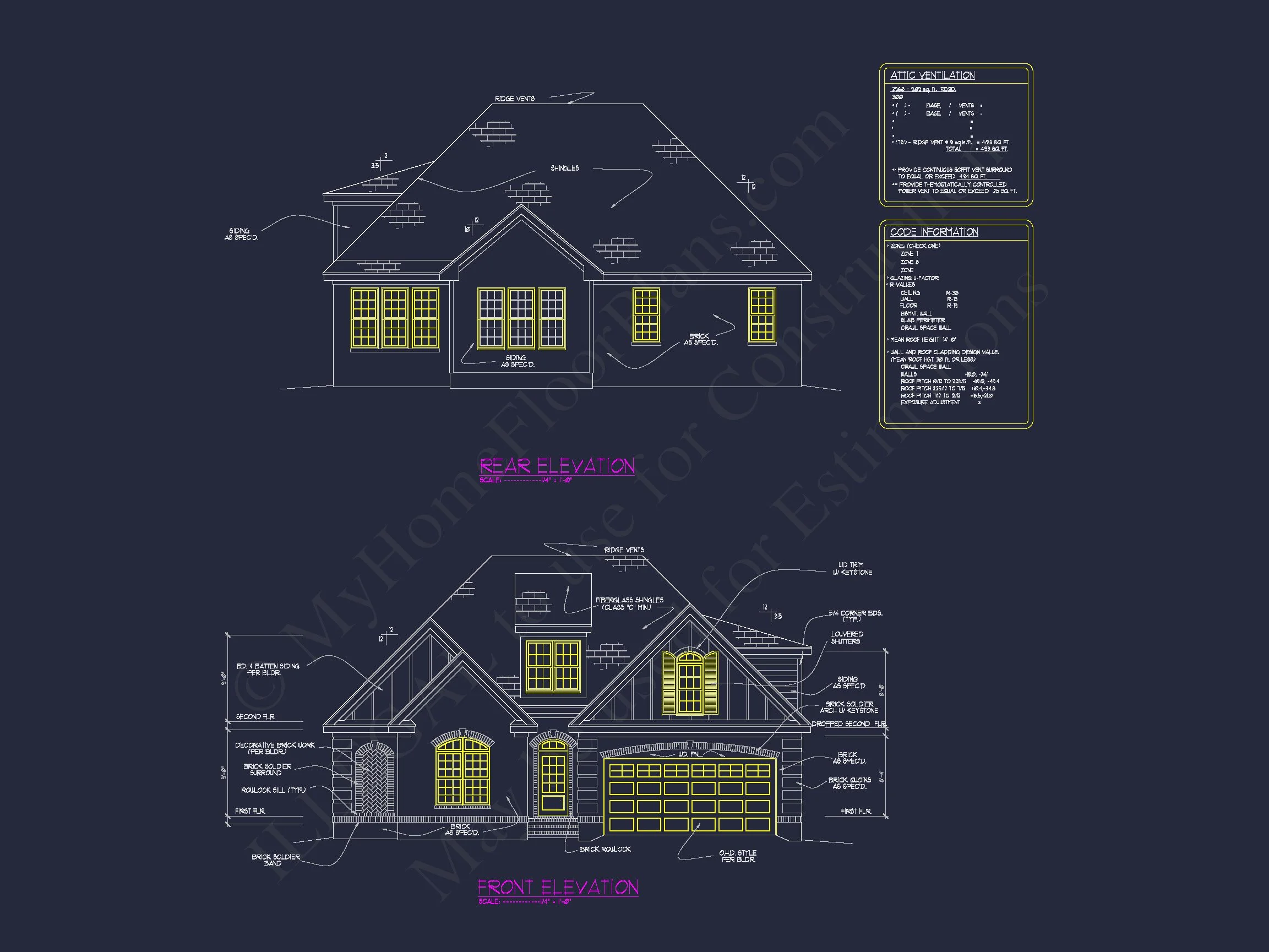 12-1074 HOUSE PLAN - Beautiful House Plan Featuring 5 Beds, CAD Blueprints & Designs 7 Beautiful house Plan Featuring 5 Beds, CAD Blueprints & Designs