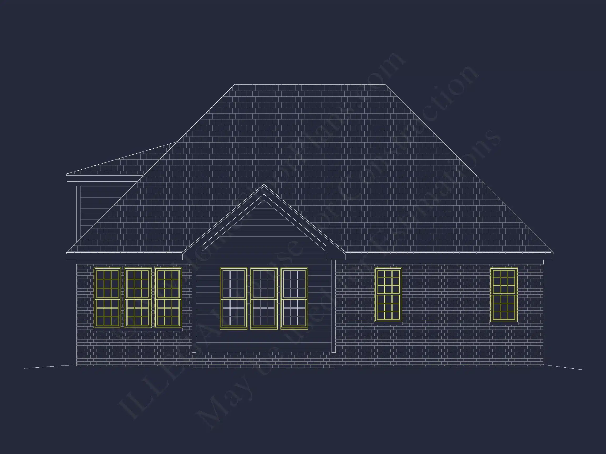 12-1074 HOUSE PLAN - Beautiful House Plan Featuring 5 Beds, CAD Blueprints & Designs 3 Beautiful house Plan Featuring 5 Beds, CAD Blueprints & Designs