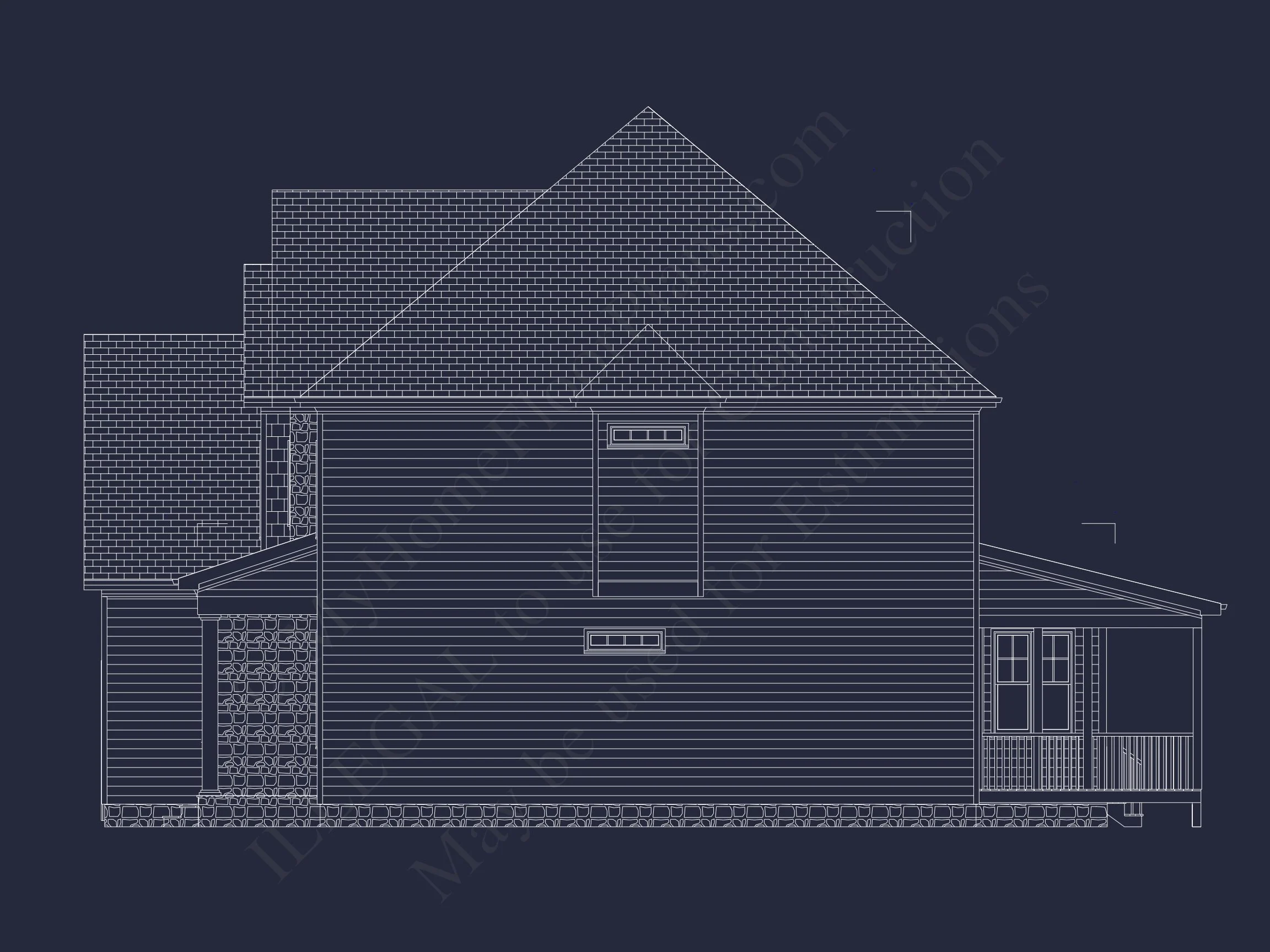 Spacious house Plan with 5 Bedrooms, CAD Blueprint Designs