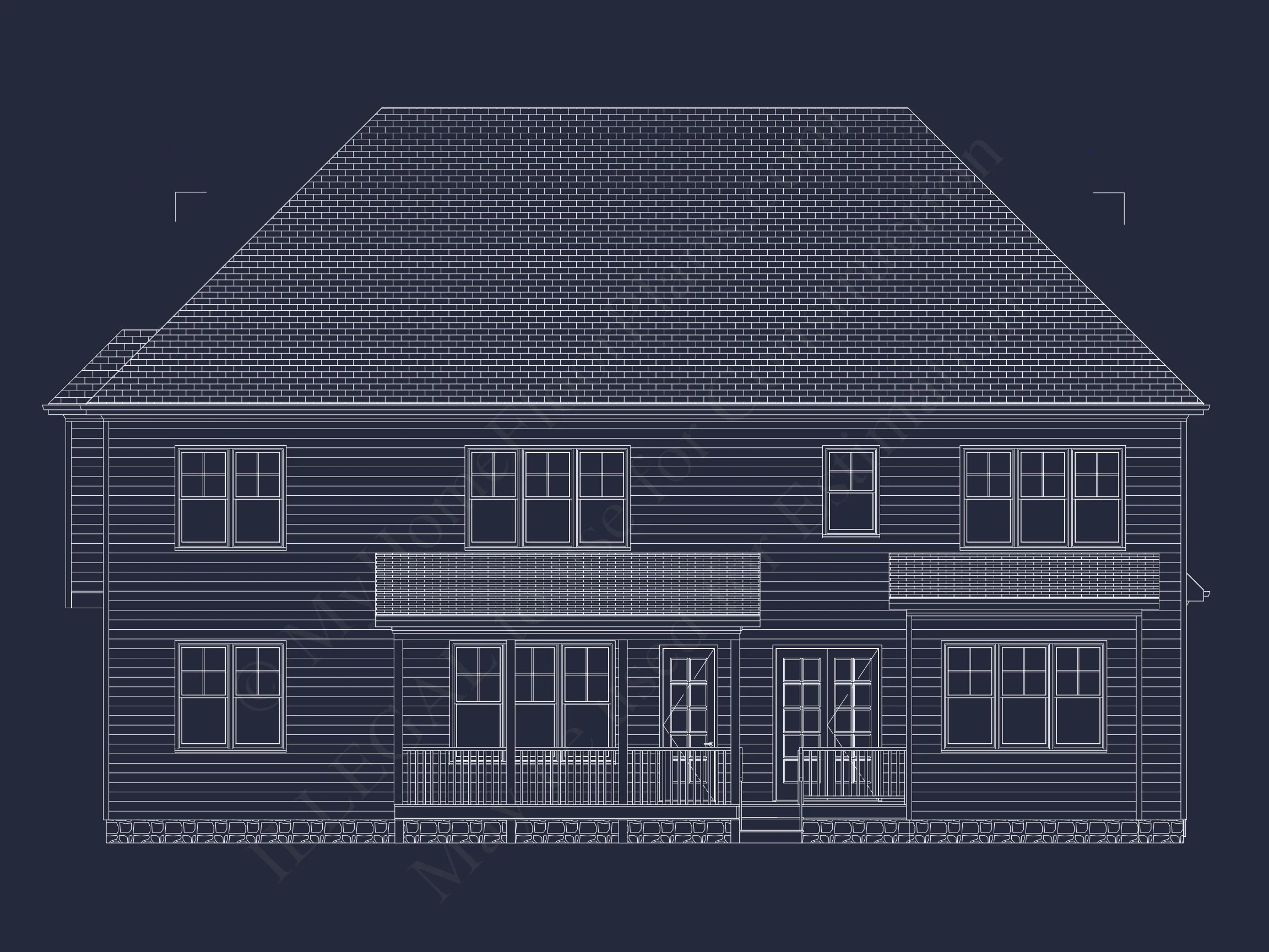 Spacious house Plan with 5 Bedrooms, CAD Blueprint Designs