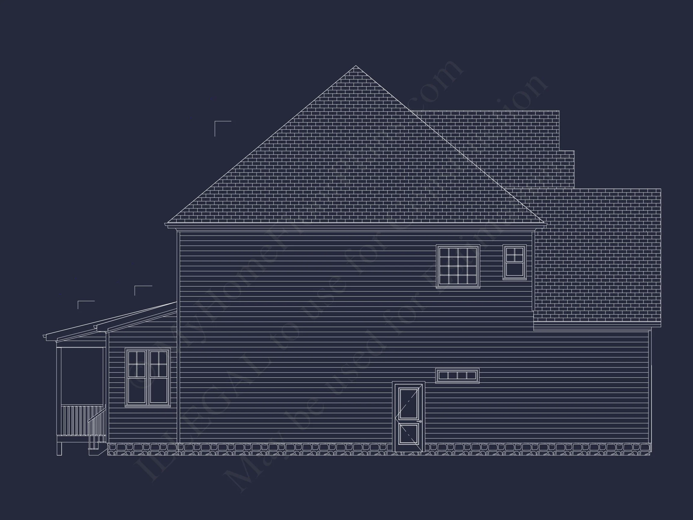 Spacious house Plan with 5 Bedrooms, CAD Blueprint Designs