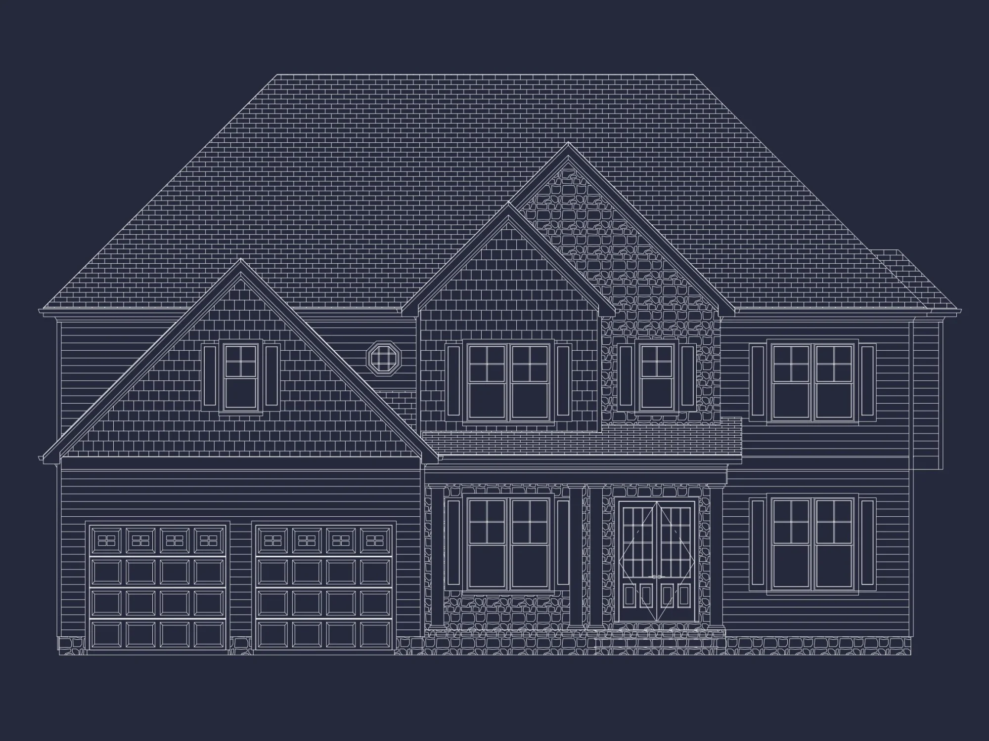 Spacious house Plan with 5 Bedrooms, CAD Blueprint Designs