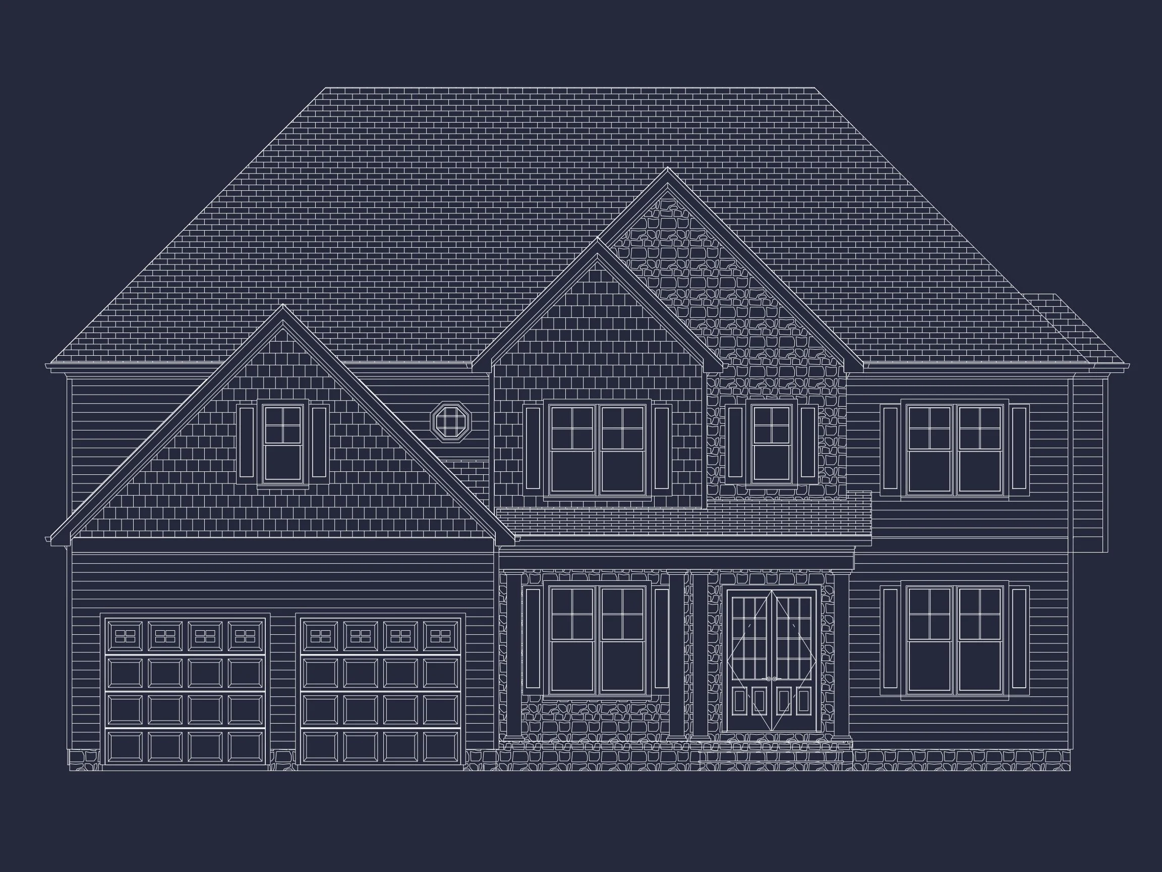 Spacious house Plan with 5 Bedrooms, CAD Blueprint Designs