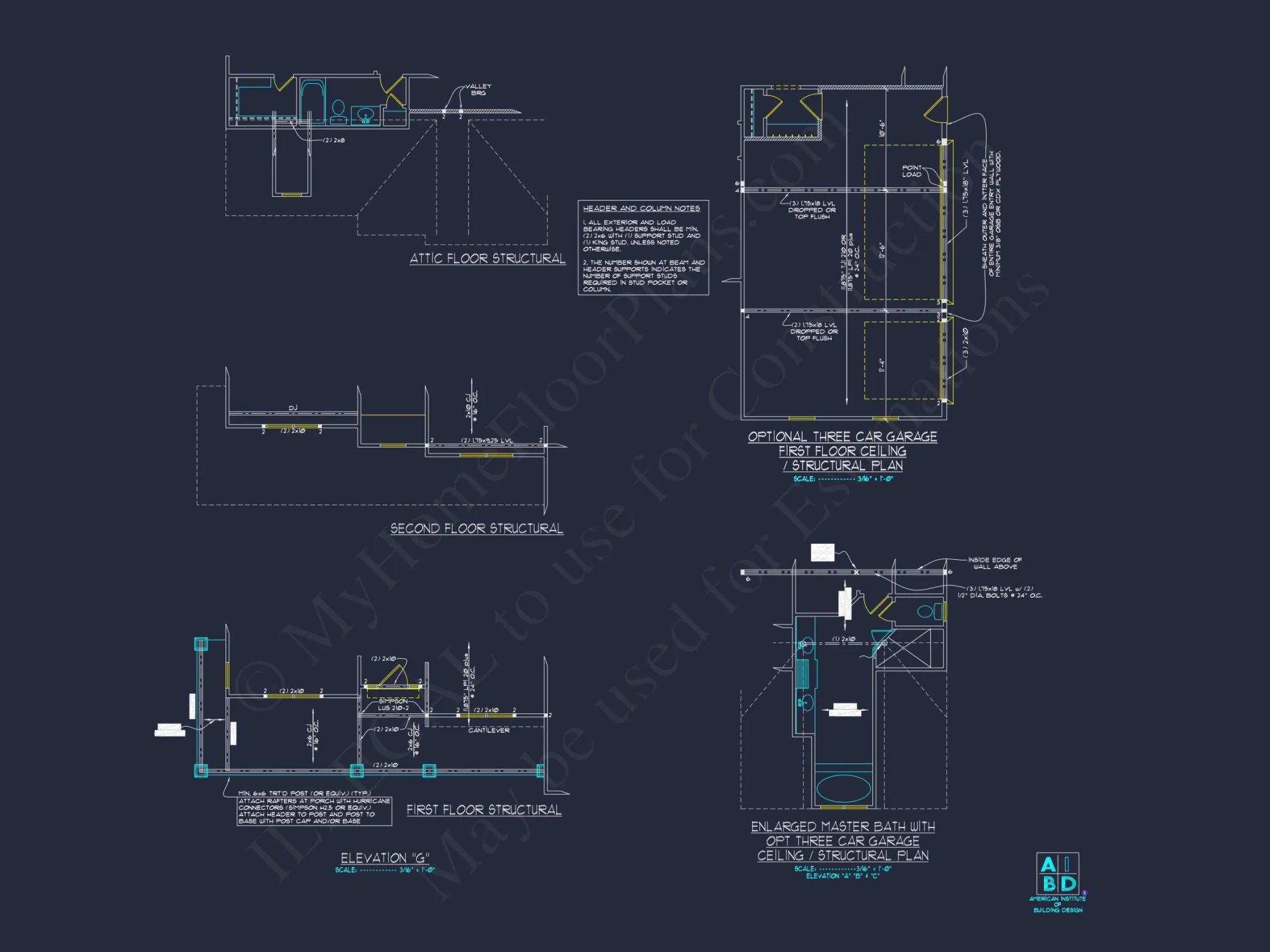 Stunning 5-Bedroom house Plan with Detailed CAD Architecture