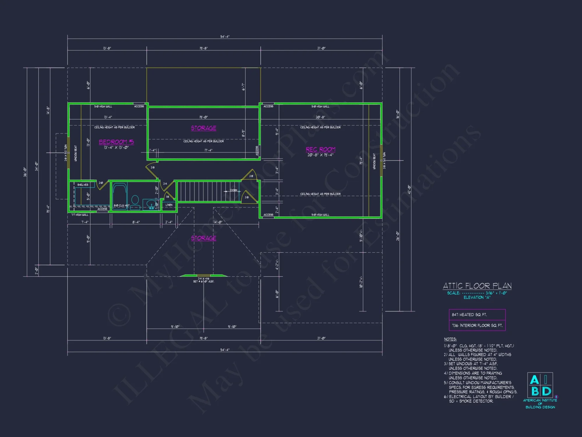 Stunning 5-Bedroom house Plan with Detailed CAD Architecture
