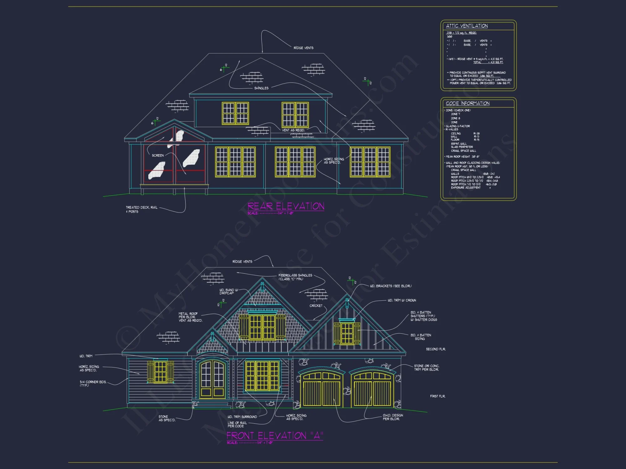Custom house Plan with Blueprint & CAD