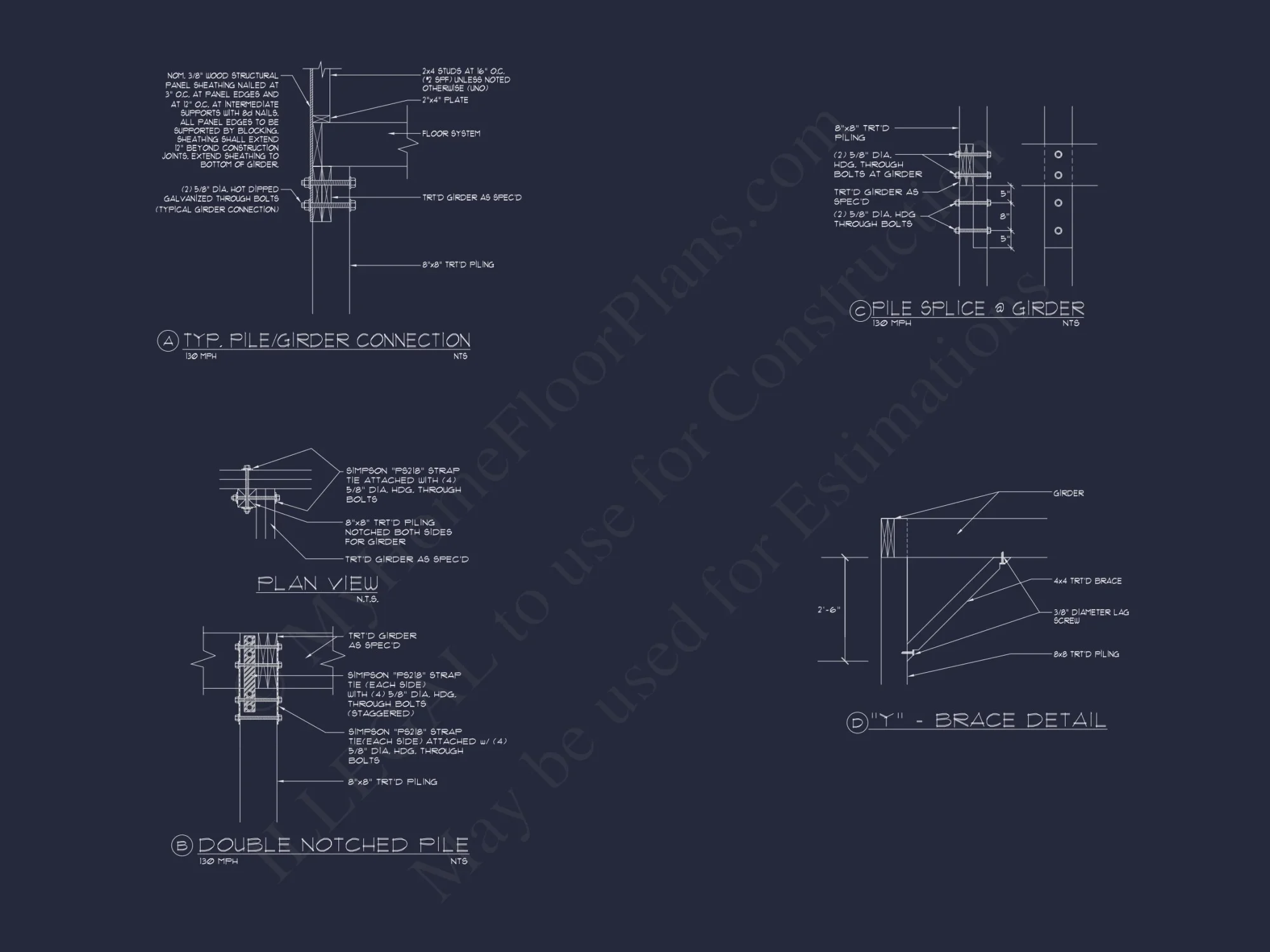 Modern Coastal house Plan with Open Concept and Ocean Views