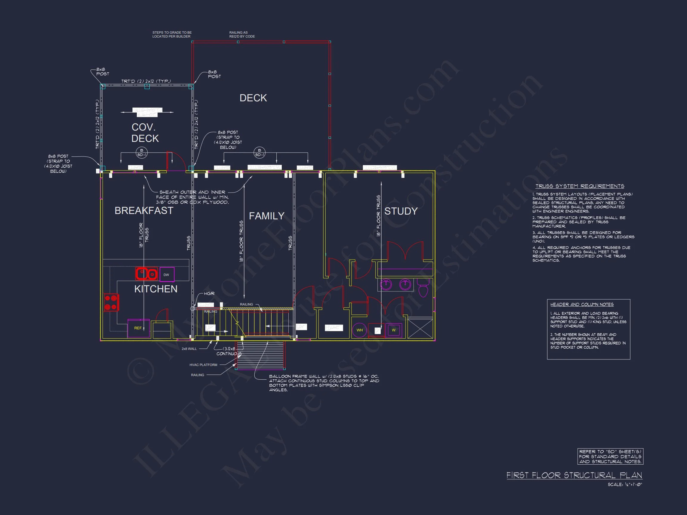 Modern Coastal house Plan with Open Concept and Ocean Views