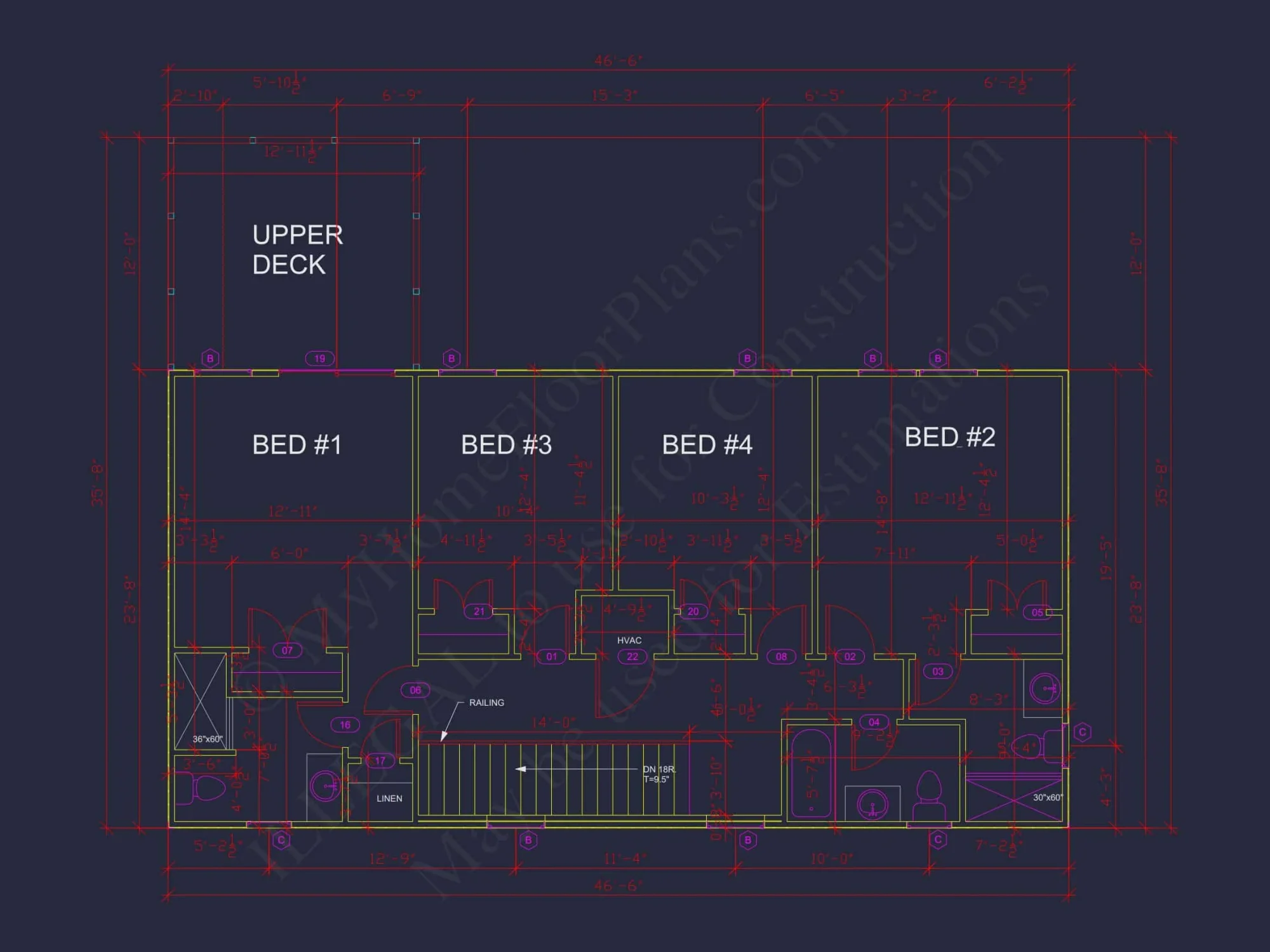 Modern Coastal house Plan with Open Concept and Ocean Views