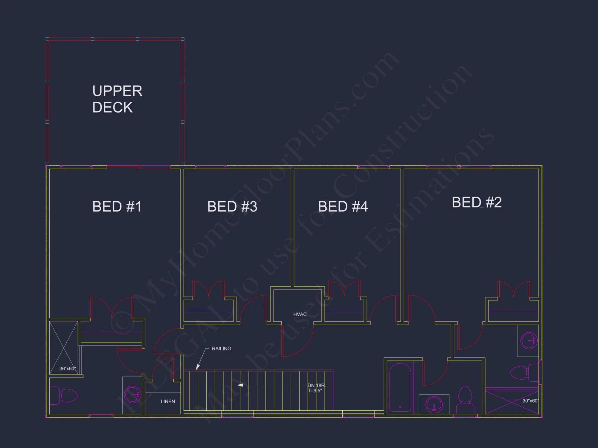 Modern Coastal house Plan with Open Concept and Ocean Views