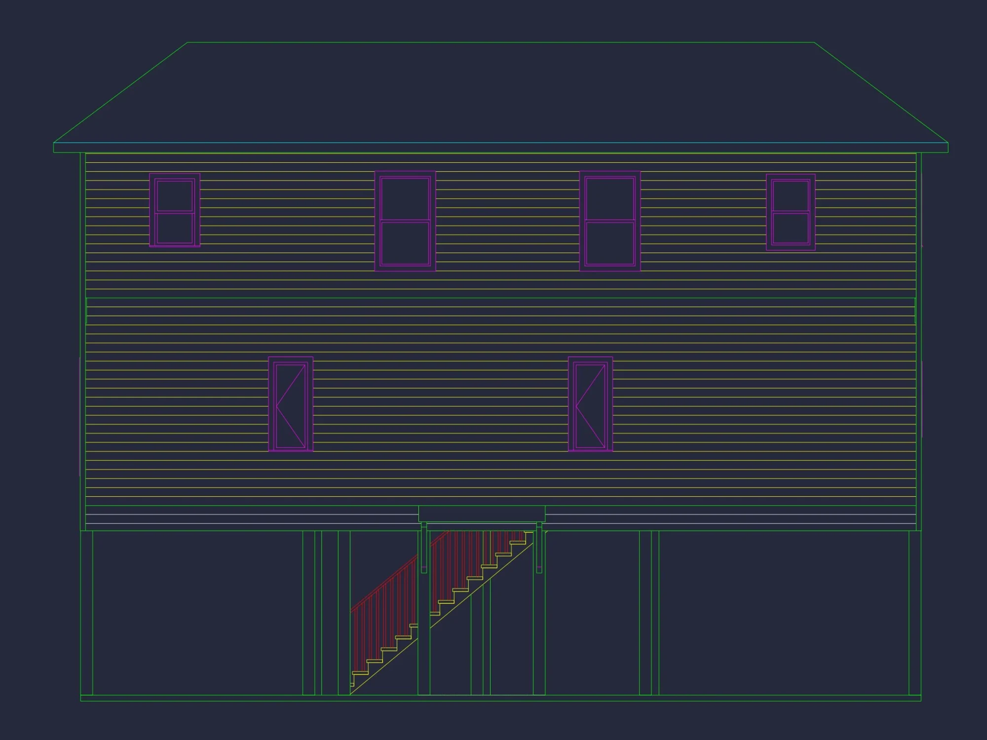 Modern Coastal house Plan with Open Concept and Ocean Views
